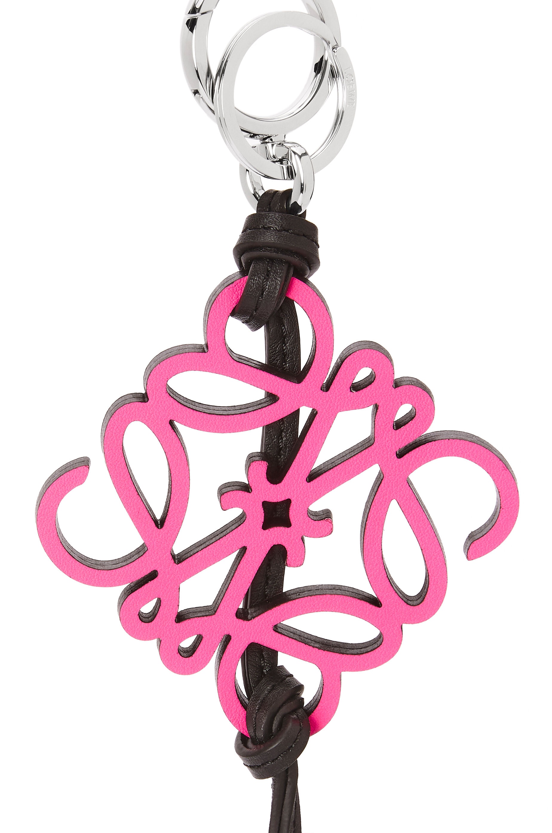 Anagram charm in metal and calfskin - 2