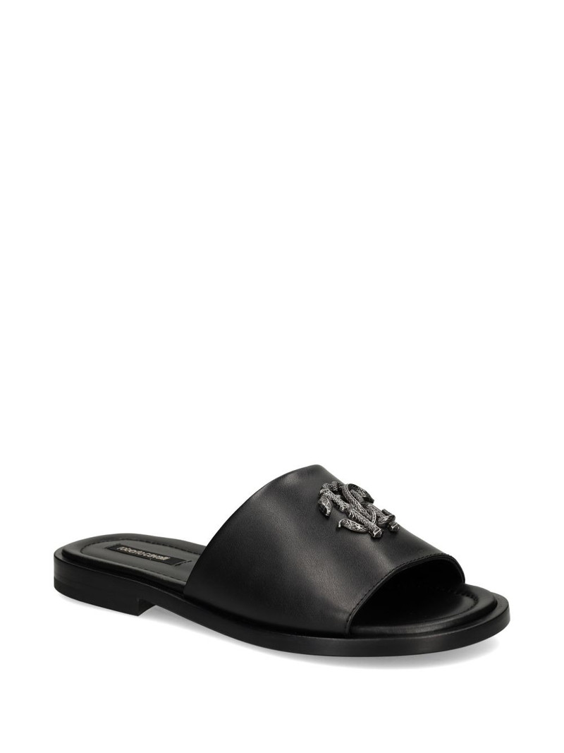 Roberto Cavalli monogram-appliqué sandals outlook