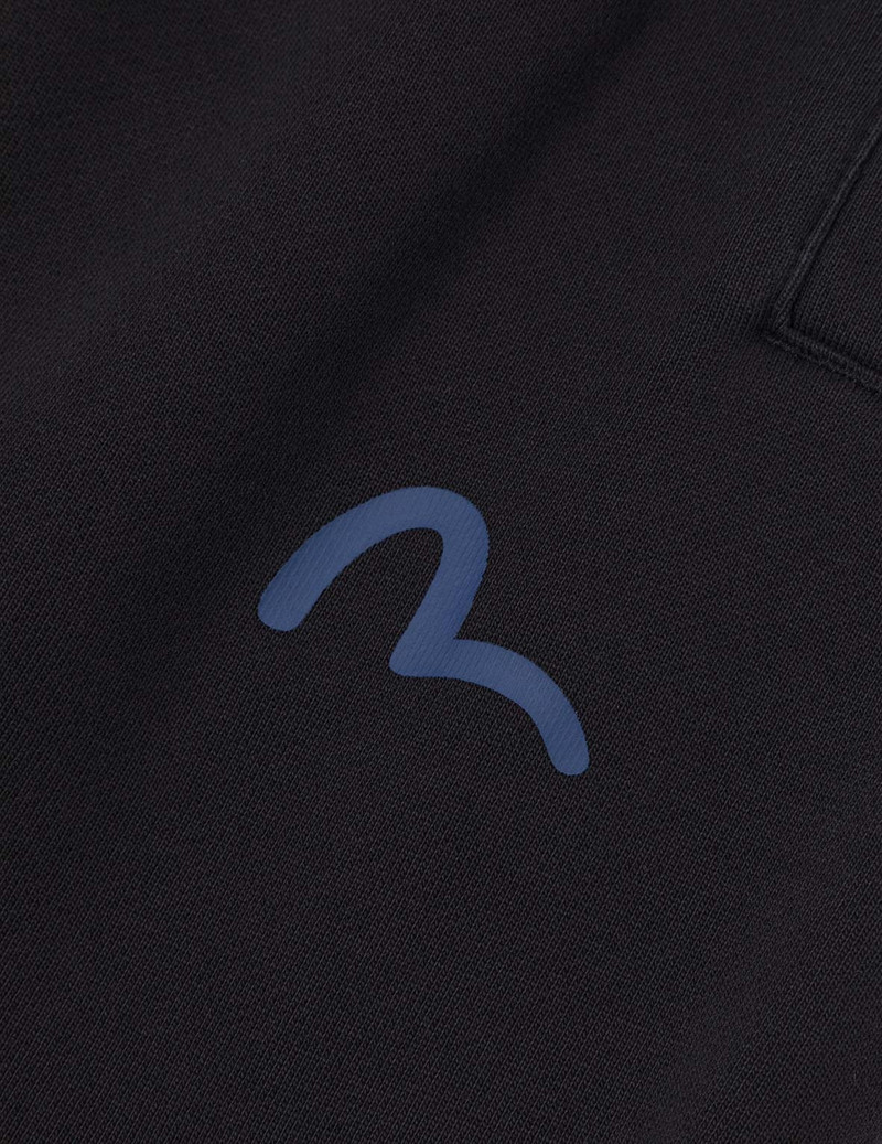 Washed Multi-pocket and Logos Print Straight Fit Sweatpants 8