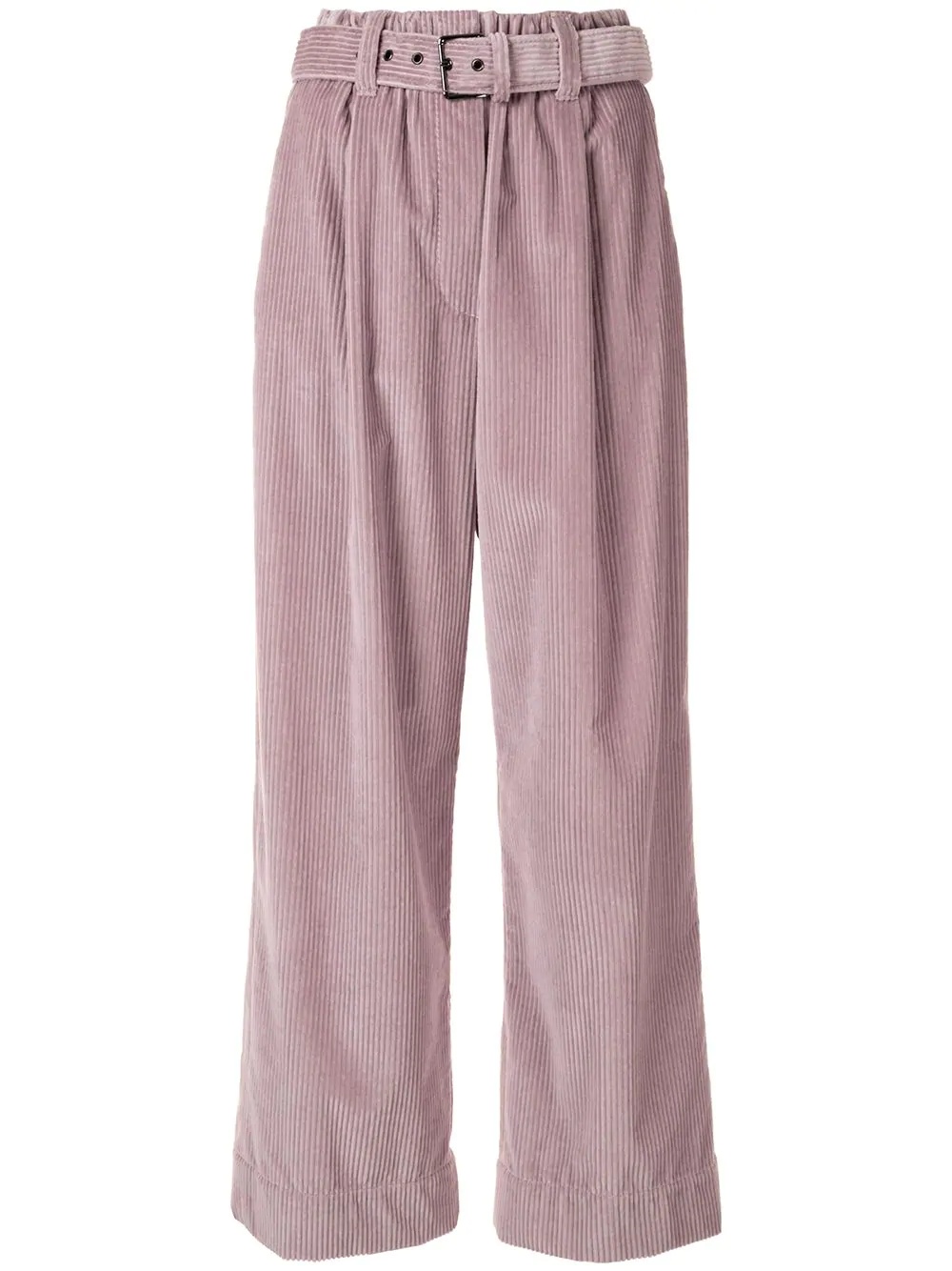 corduroy cropped trousers  - 1