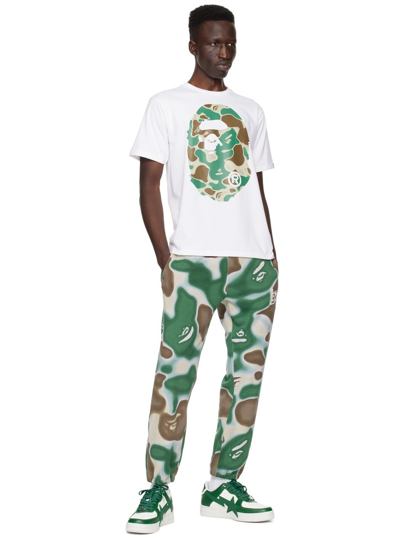 A BATHING APE® White Liquid Camo Big Ape Head T-shirt outlook