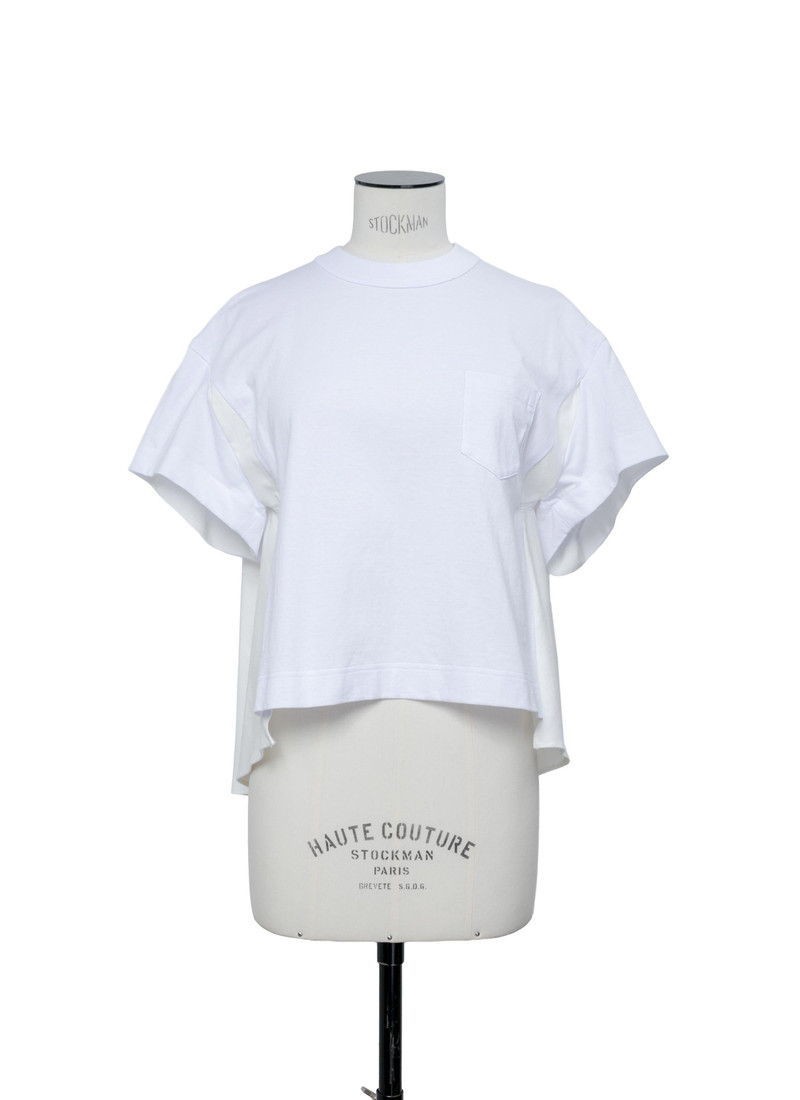 Light Weight Denim x Cotton Jersey T-Shirt 1