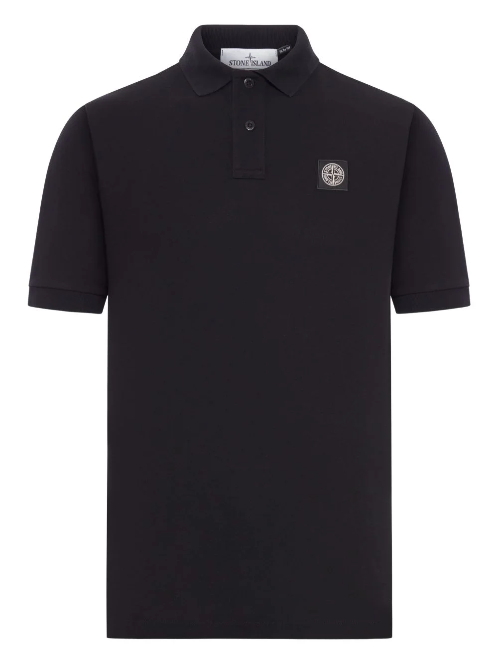 compass logo patch polo shirt - 1