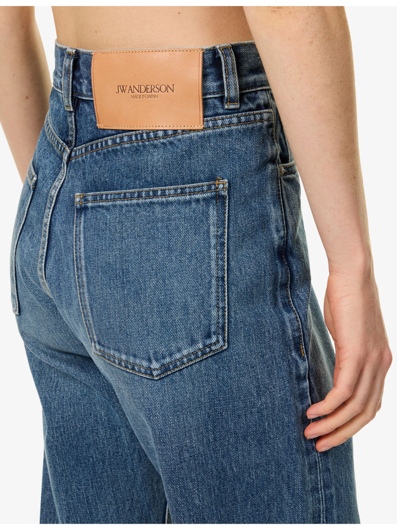 Straight-Leg Cotton Denim Jeans 5