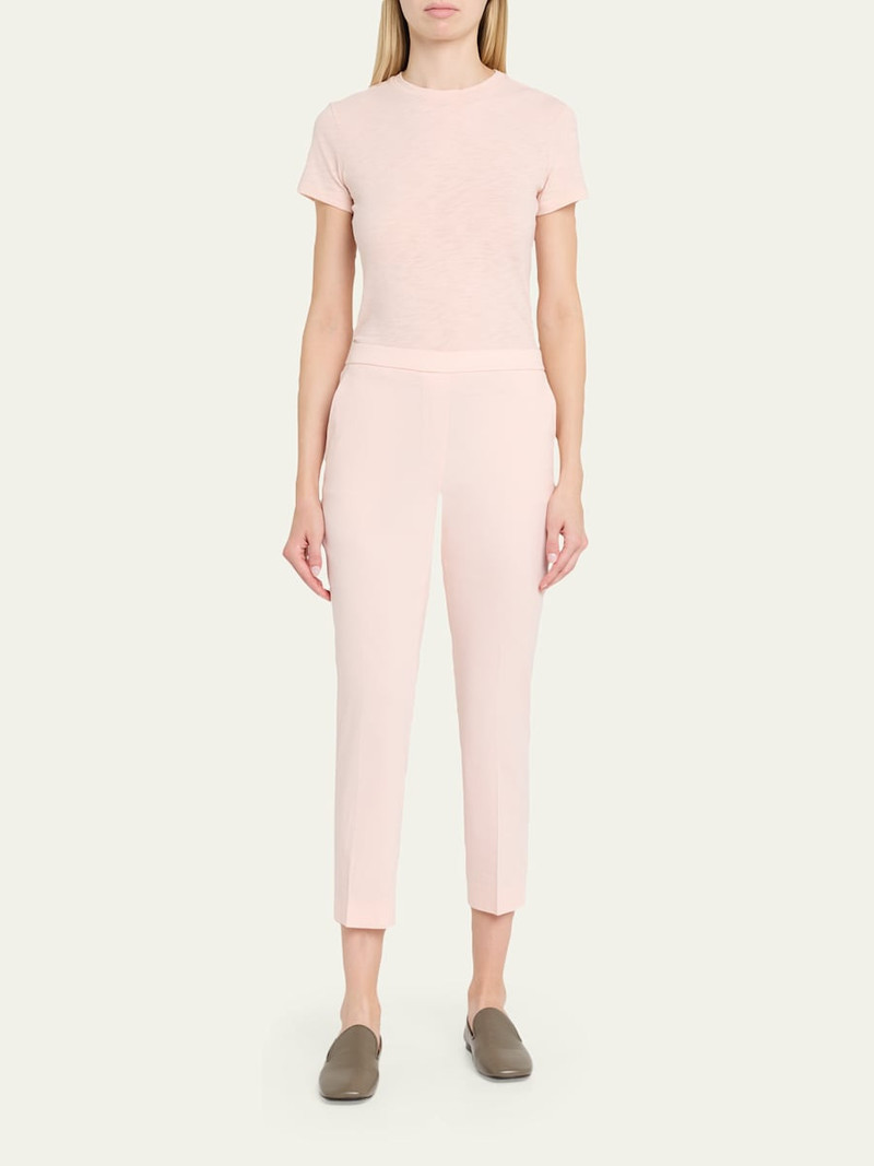 Theory Treeca Good Linen Cropped Pull-On Ankle Pants outlook