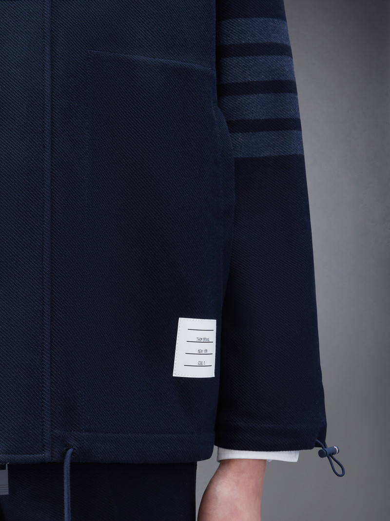 Navy Double Face Tech Twill 4-Bar Sport Coat 5