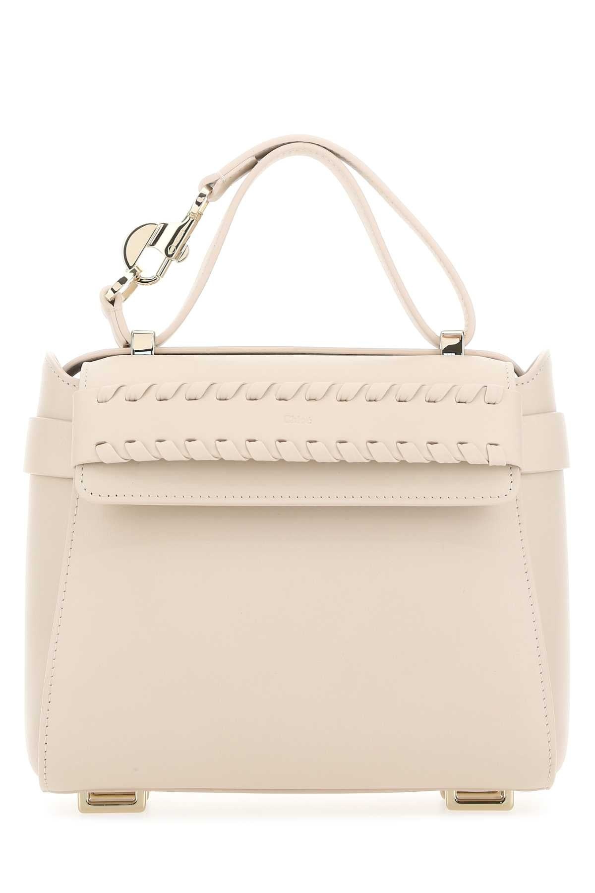 Chloe Women Light Pink Leather Small Nacha Handbag - 1