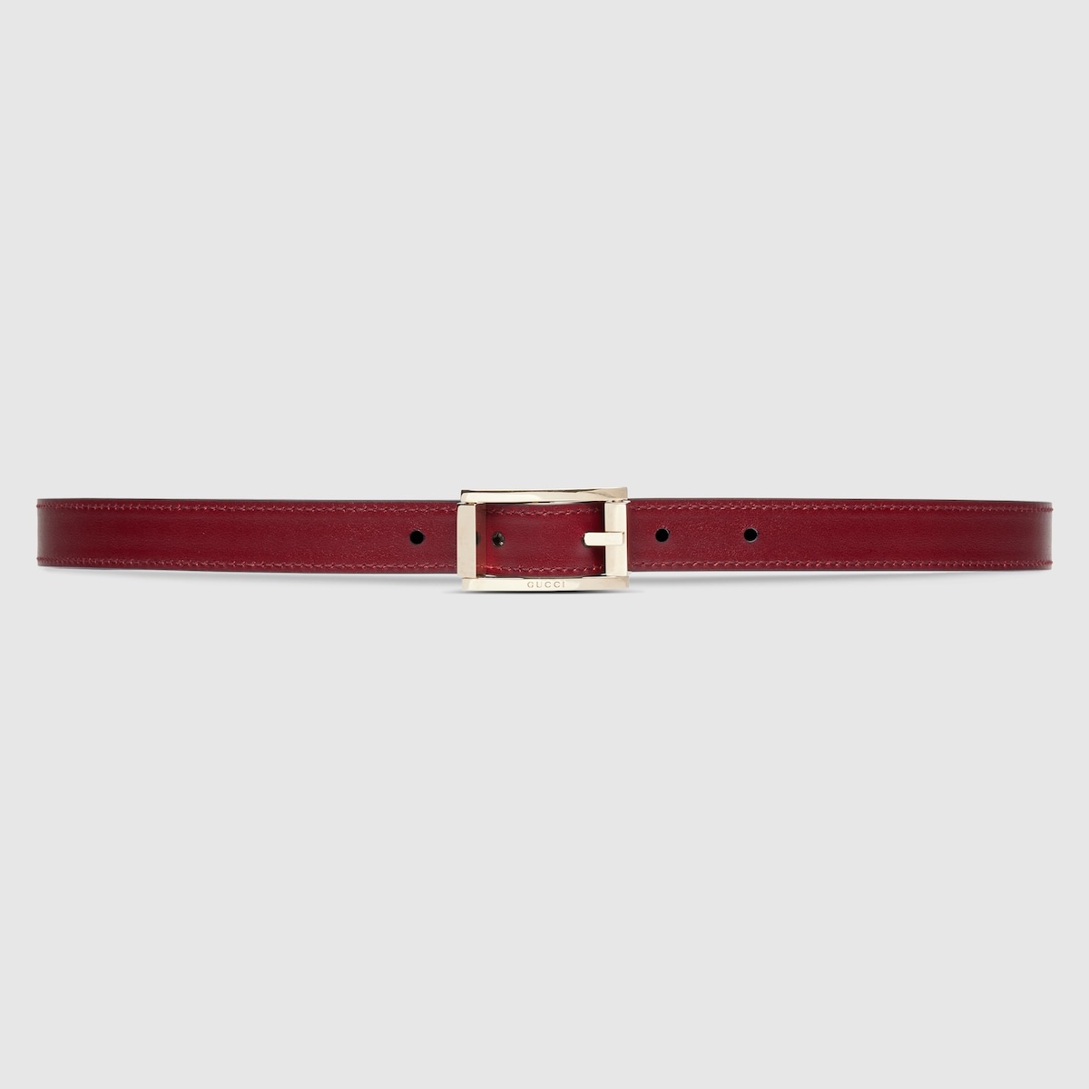 Reversible thin belt with rectangular buckle - 4