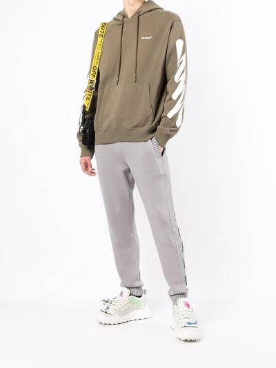 Off-White Wave Diag drawstring hoodie outlook