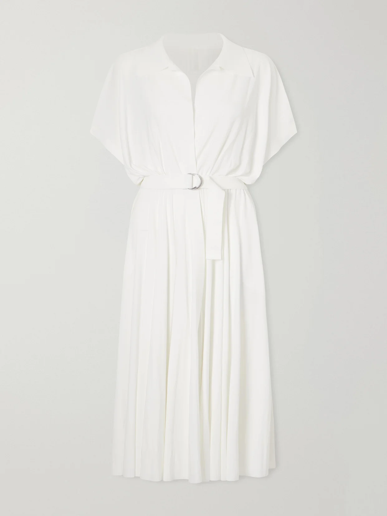 Belted Jersey Midi Dress - 1