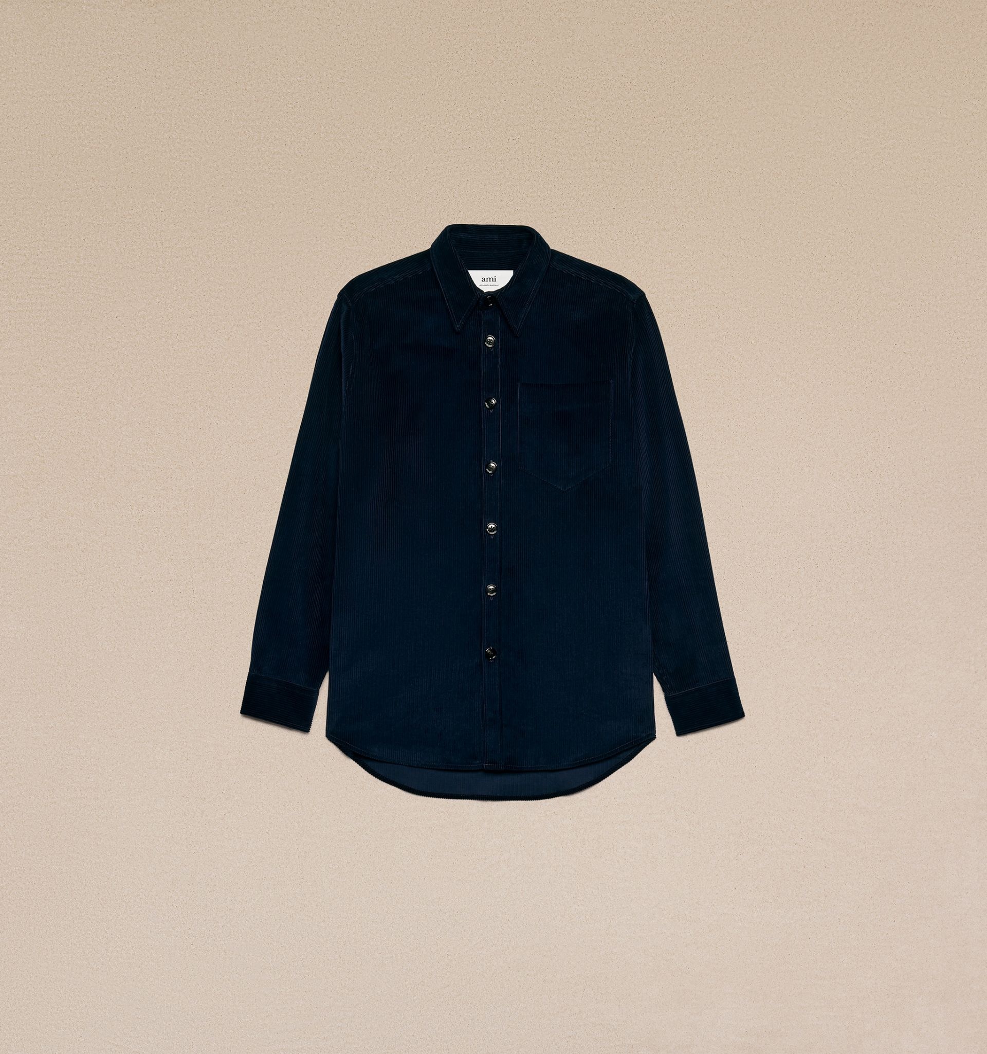 Oversize Overshirt With Patch Pocket - 1