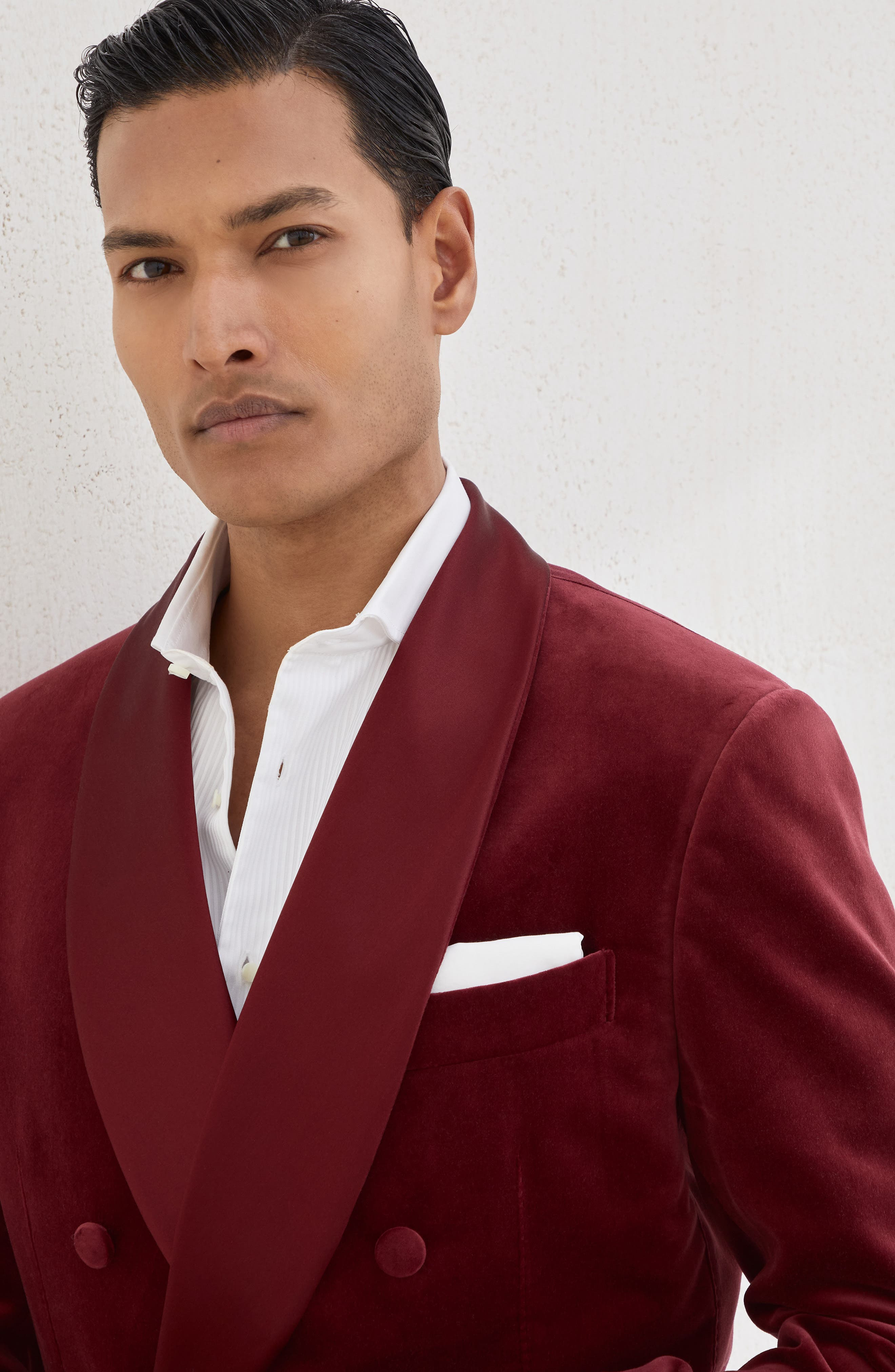 Brunello Cucinelli Tuxedo Jacket in Amaranth at Nordstrom - 4