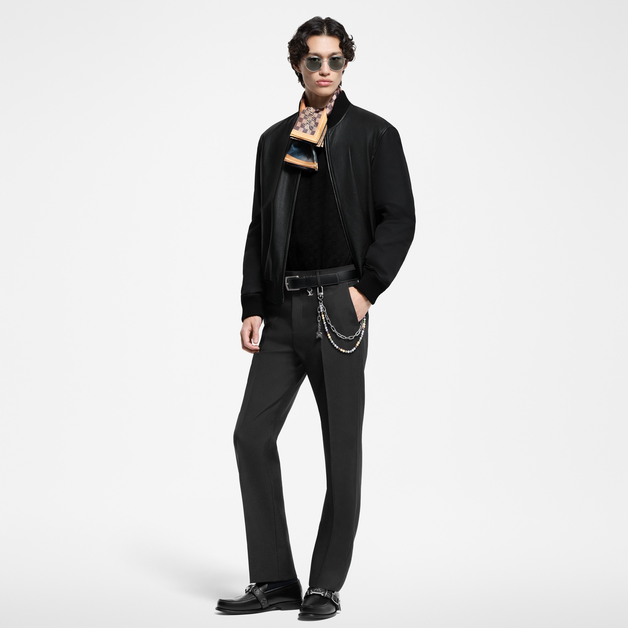 Reversible Leather Nylon Jacket - 6
