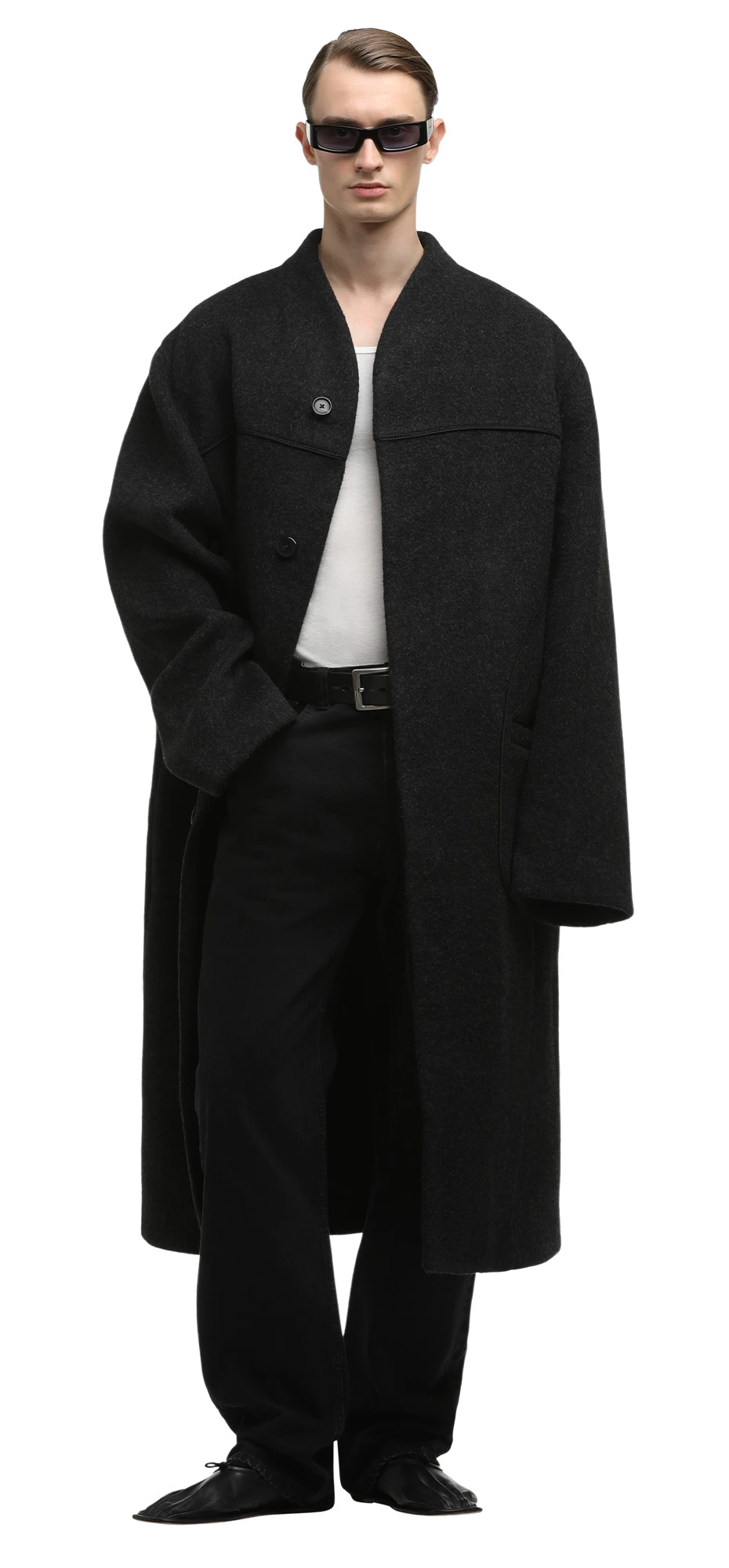 FUZZY COAT BLACK - 4