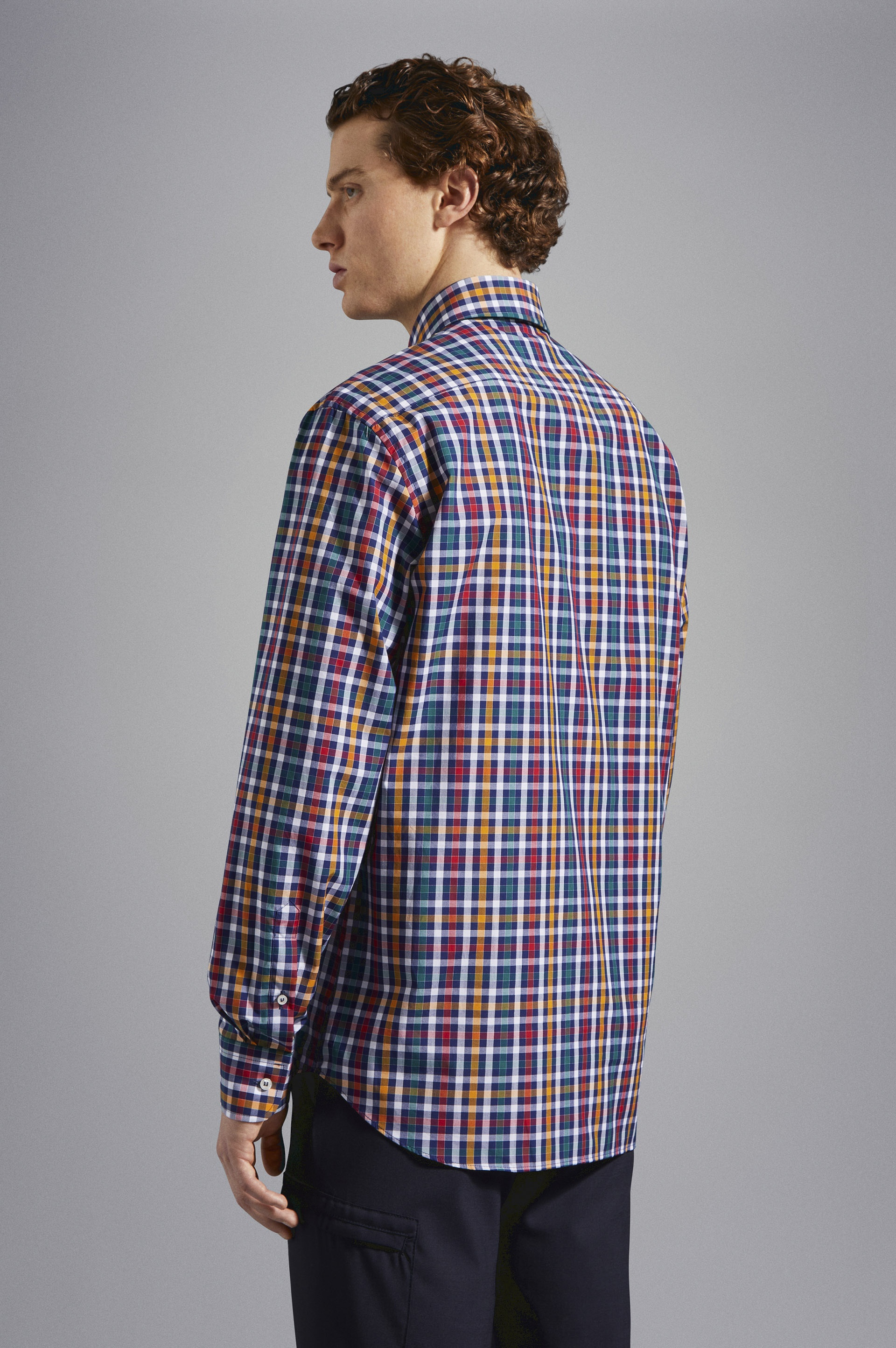 MULTICOLOUR CHECK COTTON SHIRT - 3