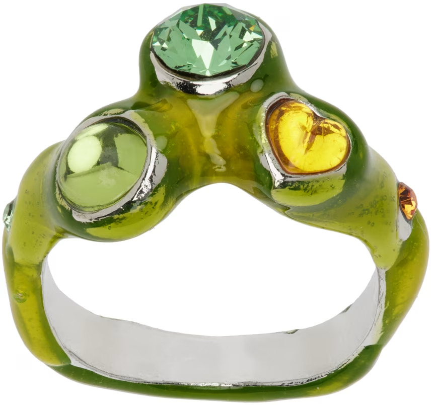 LIME MULTI FLORENCE RING - 3