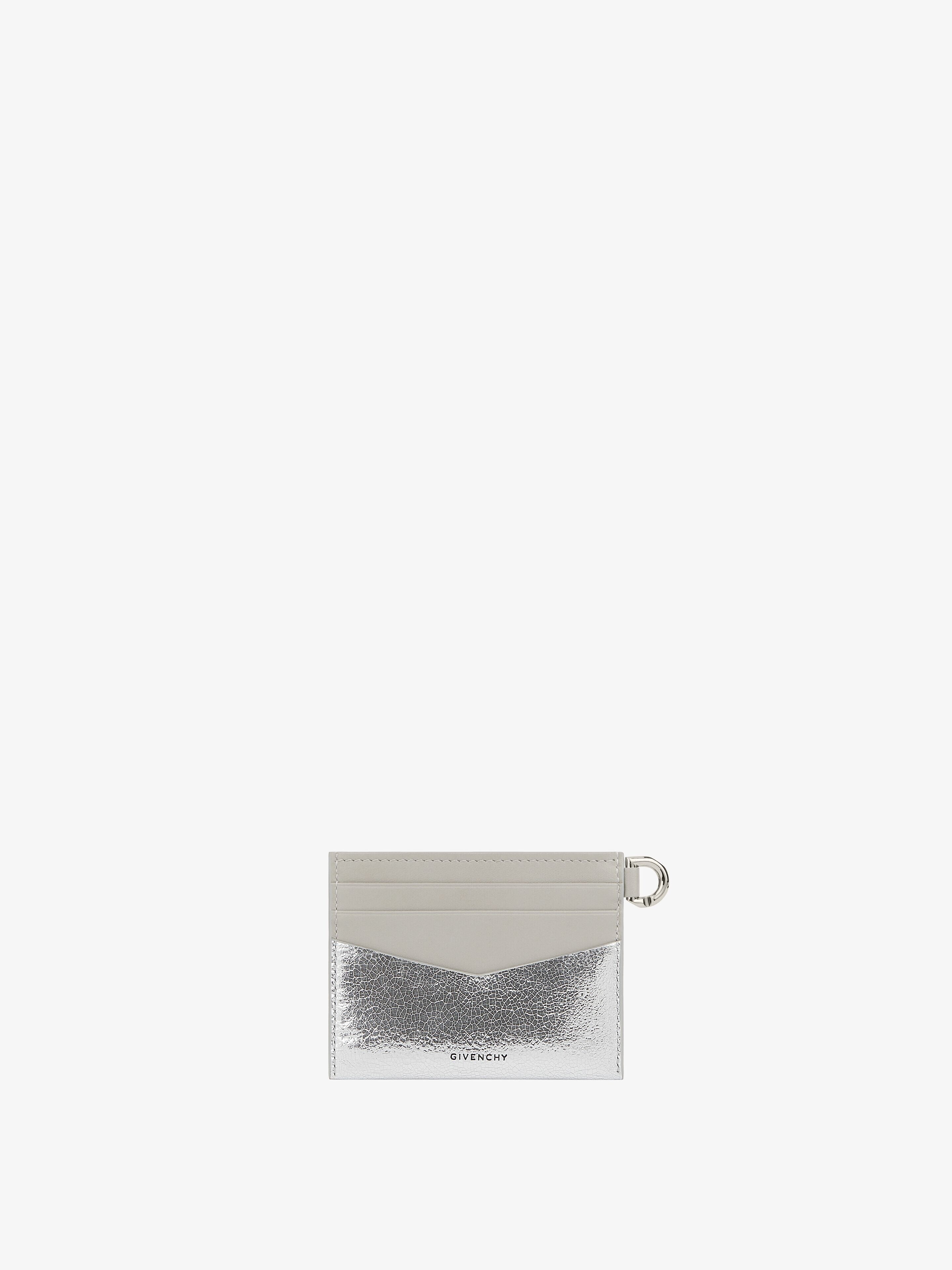 4G CARD HOLDER IN METALLIZED LEATHER - 3