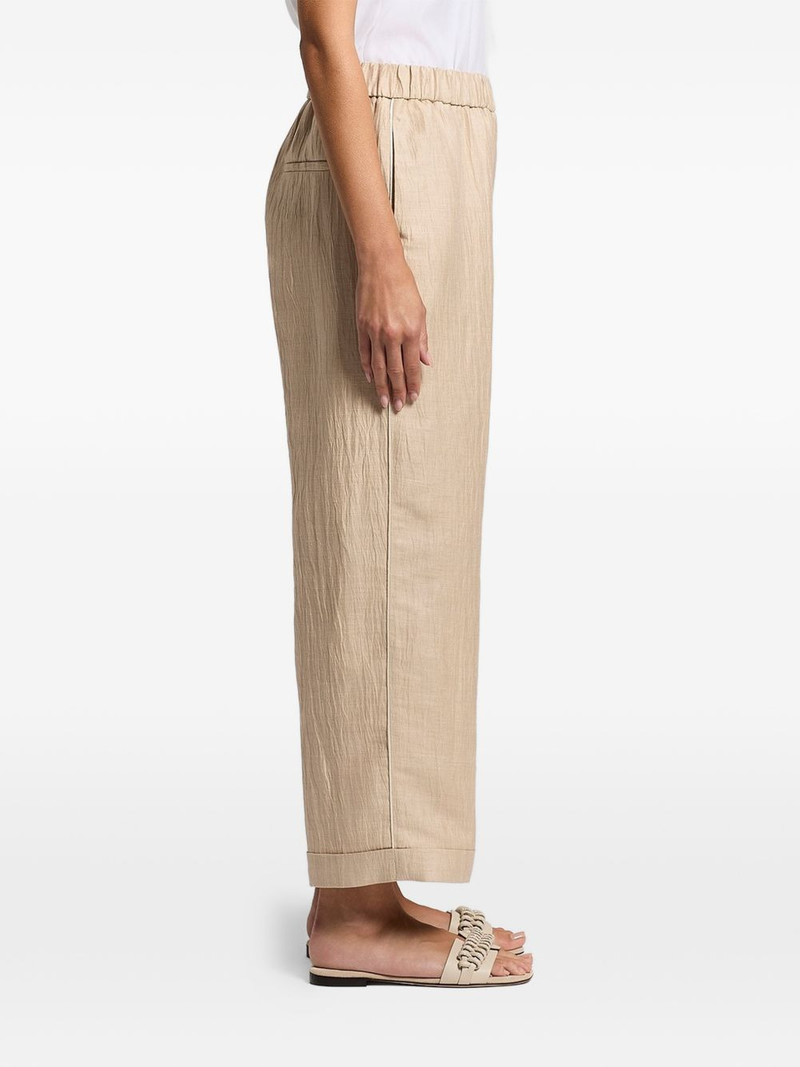 wet-effect trousers 2