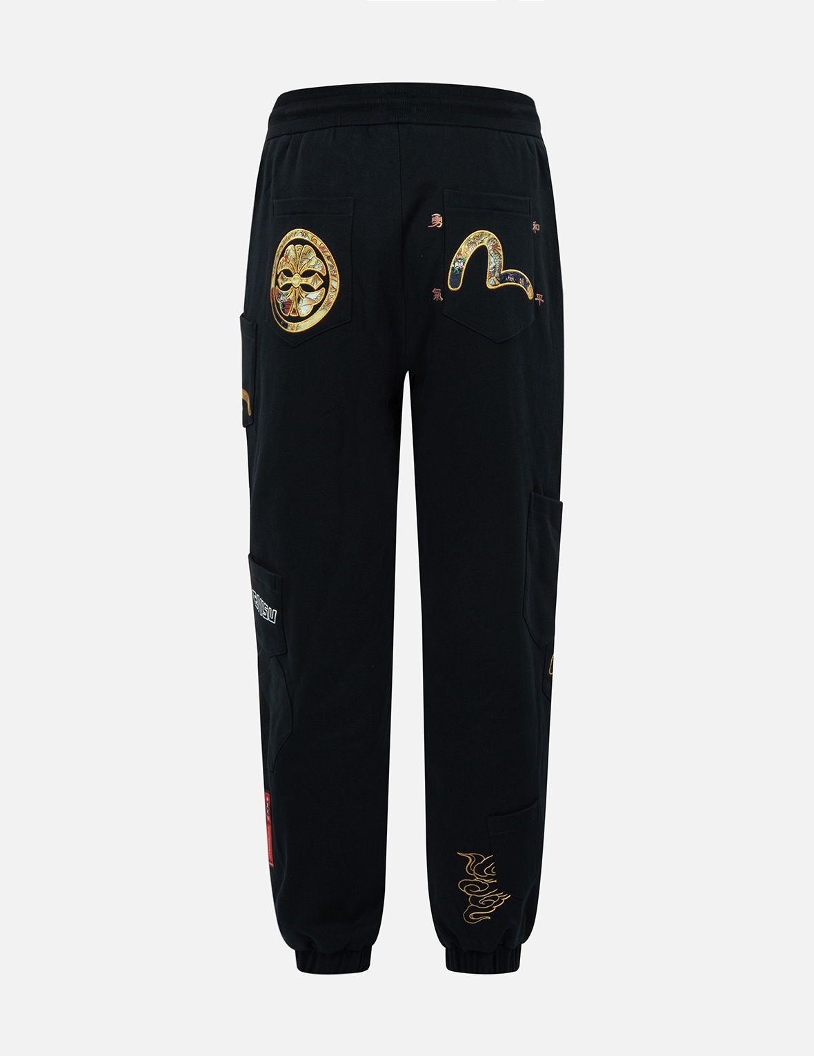 BROCADE APPLIQUÉ MULTI-POCKET SWEATPANTS - 1