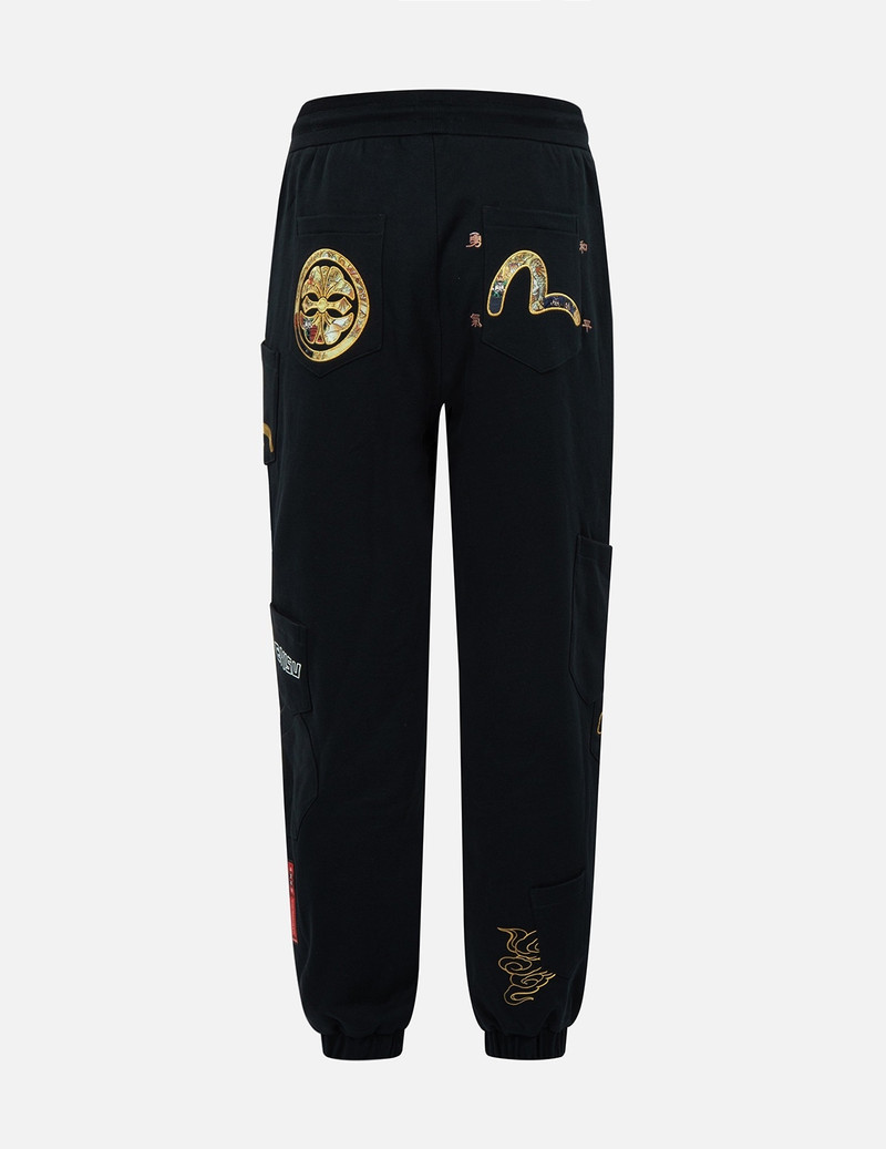 BROCADE APPLIQUÉ MULTI-POCKET SWEATPANTS 1