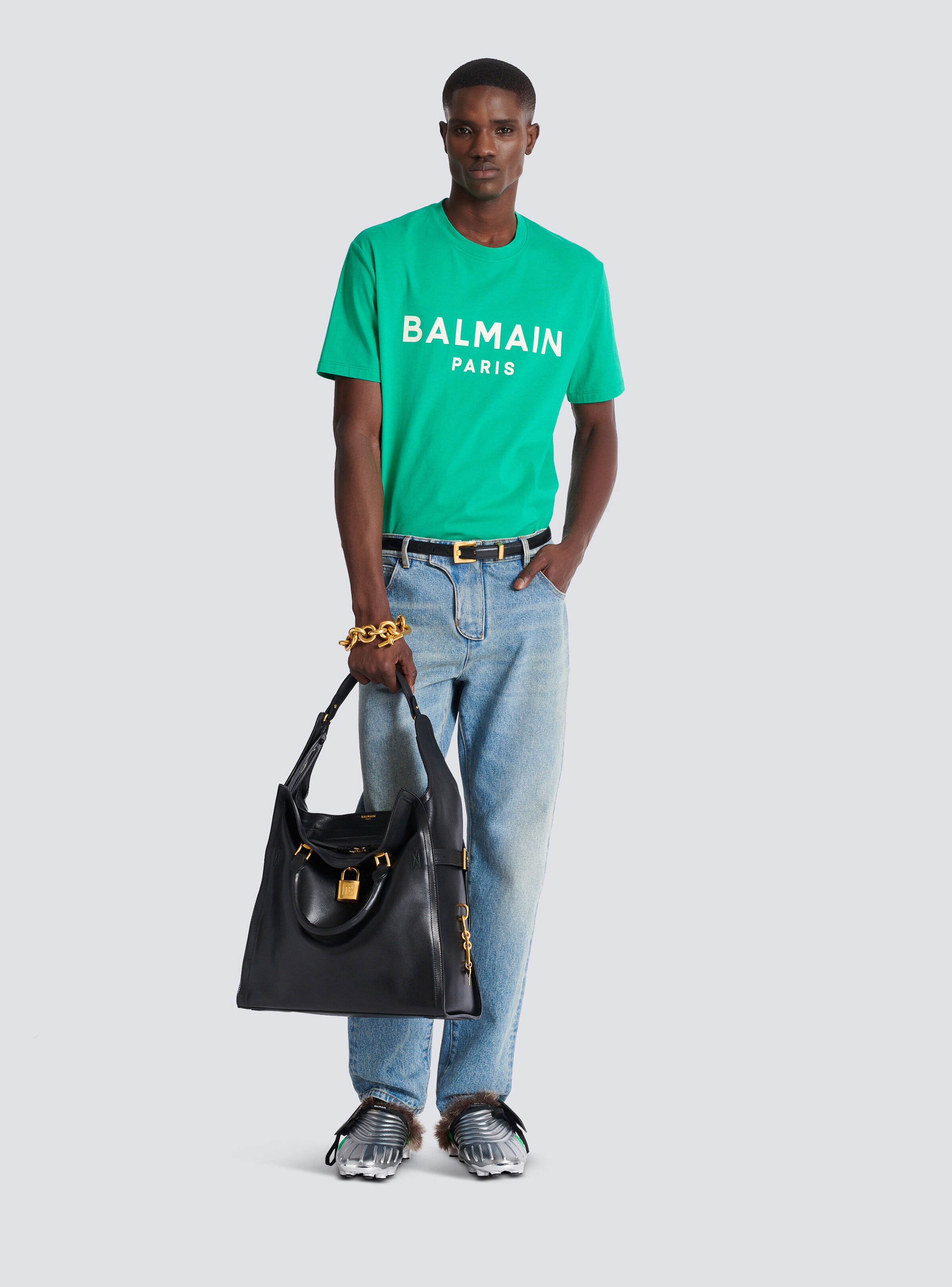 T-shirt with Balmain Paris print - 2