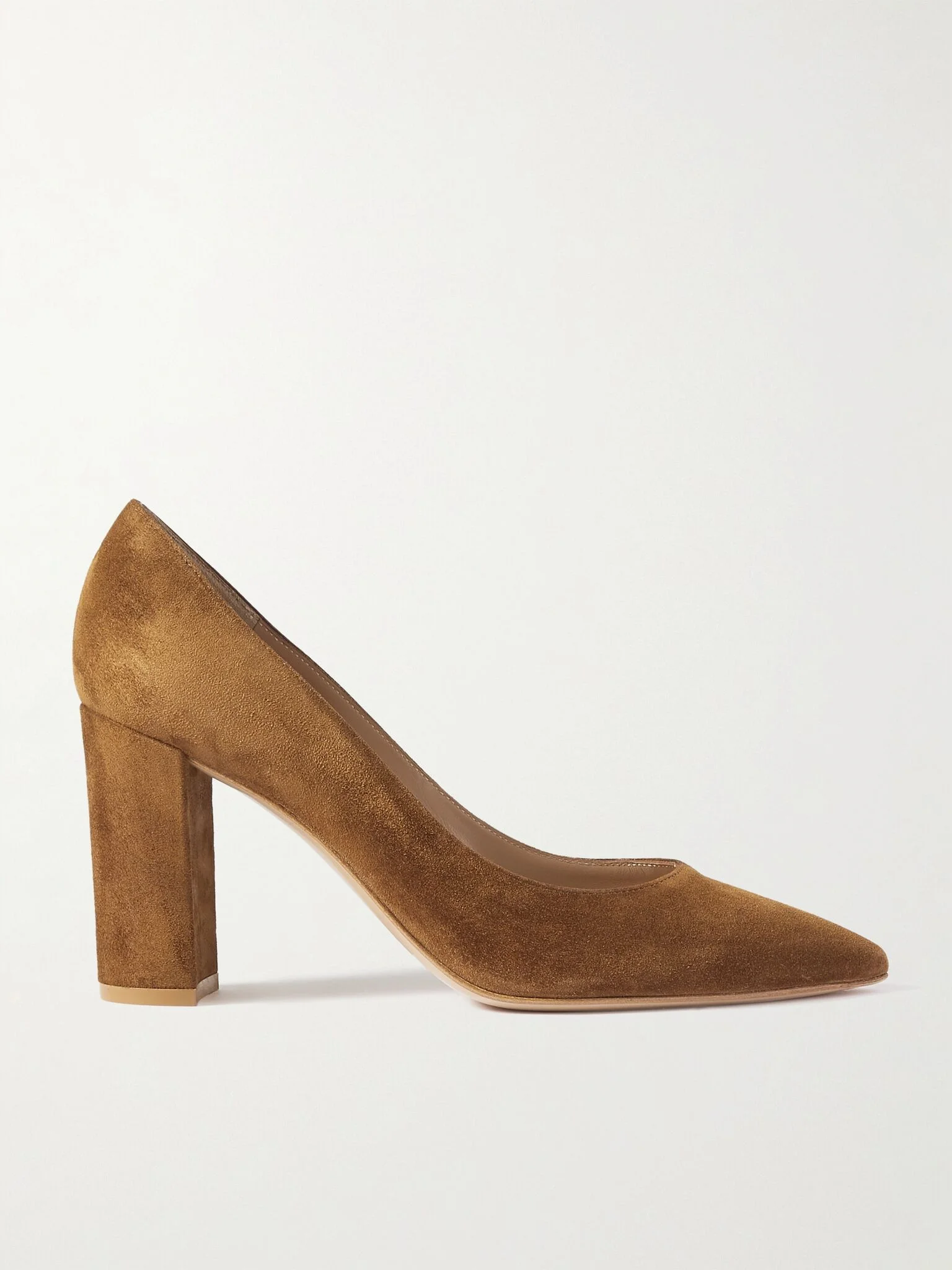 Piper 85 suede pumps Tan - 1