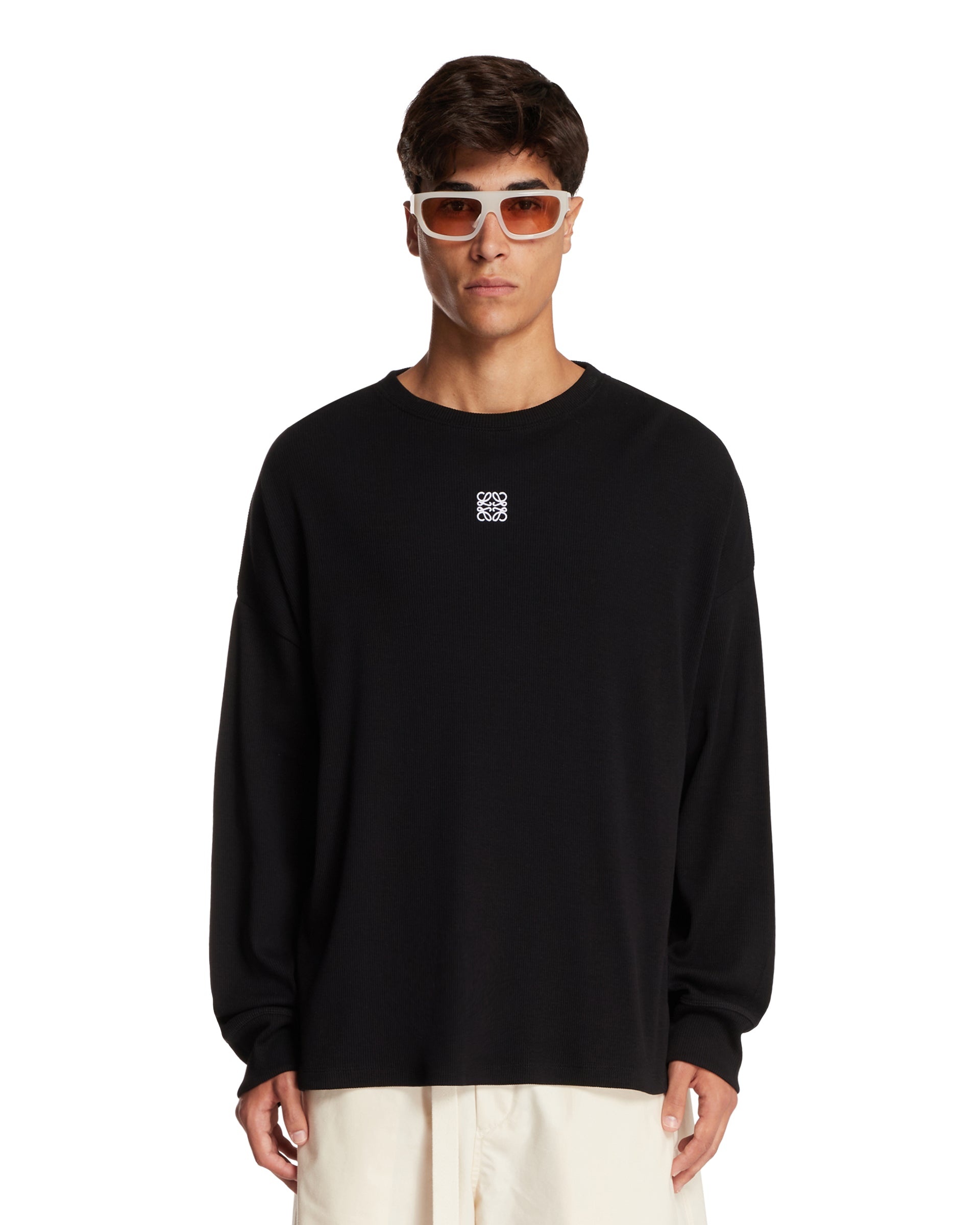 Black Anagram Long-Sleeve T-Shirt - 1