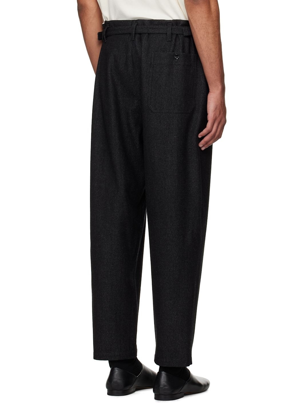 Gray Carrot Trousers - 3