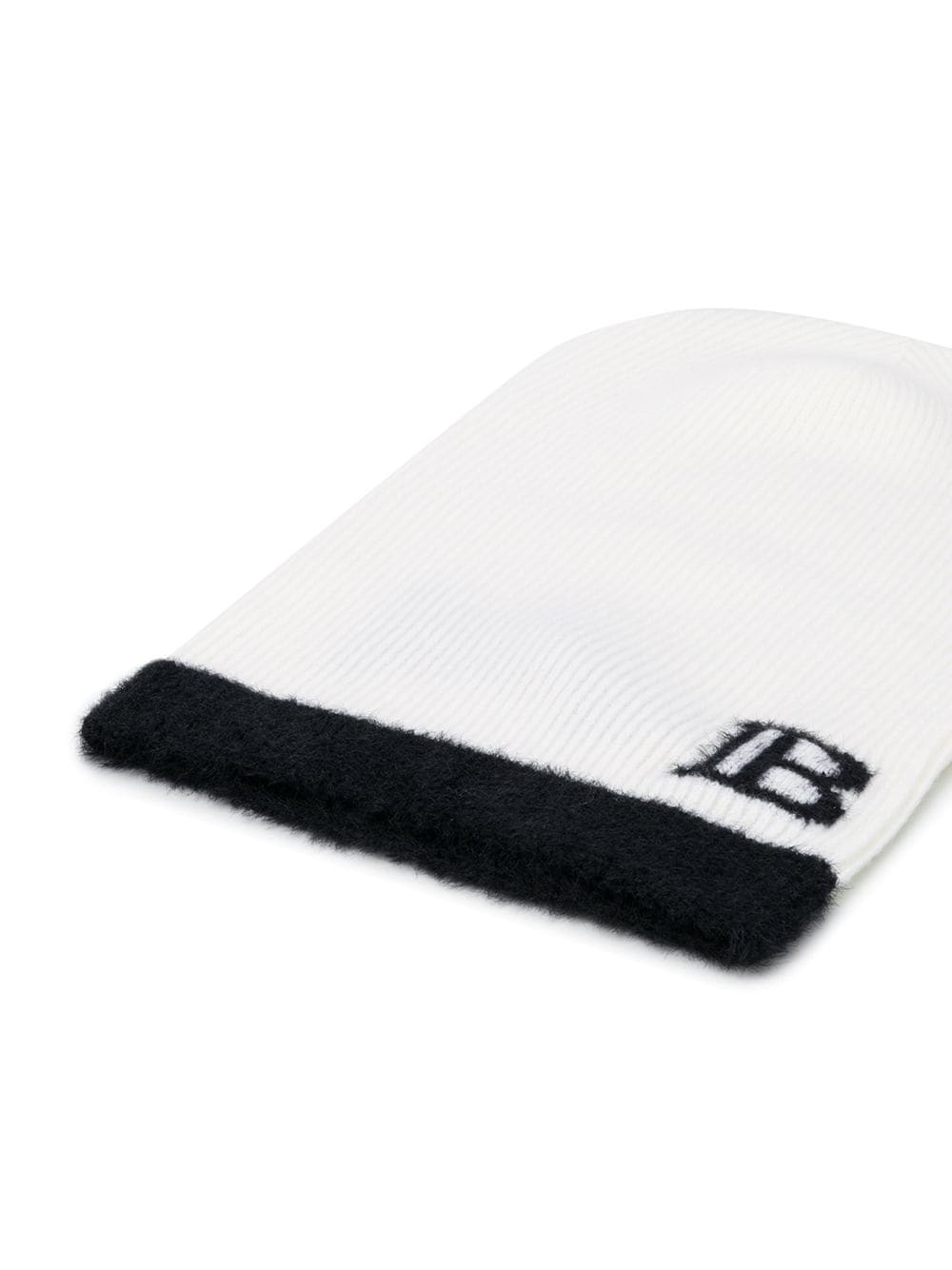 monogram knitted beanie - 2