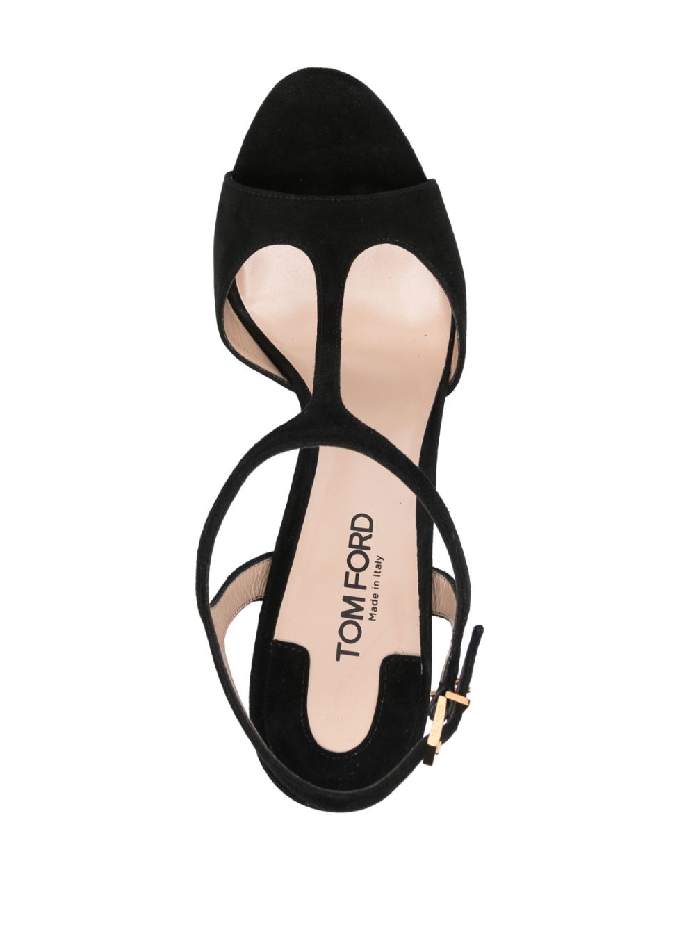 145mm suede sandals - 4
