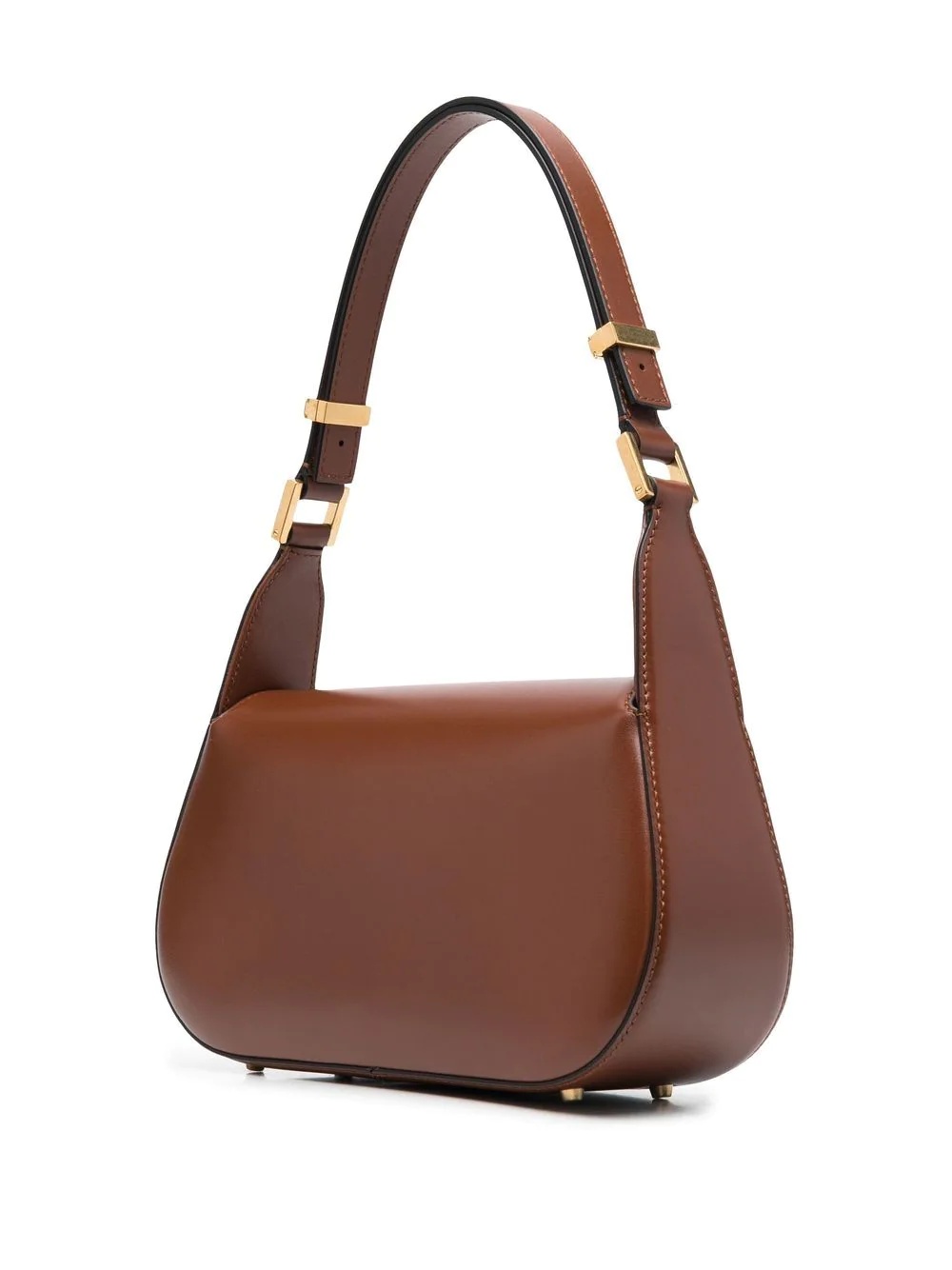 VLogo leather shoulder bag - 3