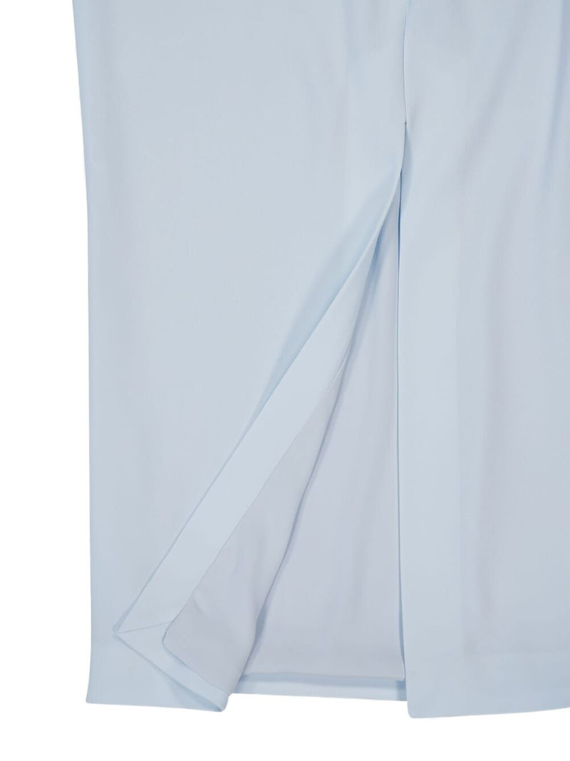 draped sleeveless midi dress 5