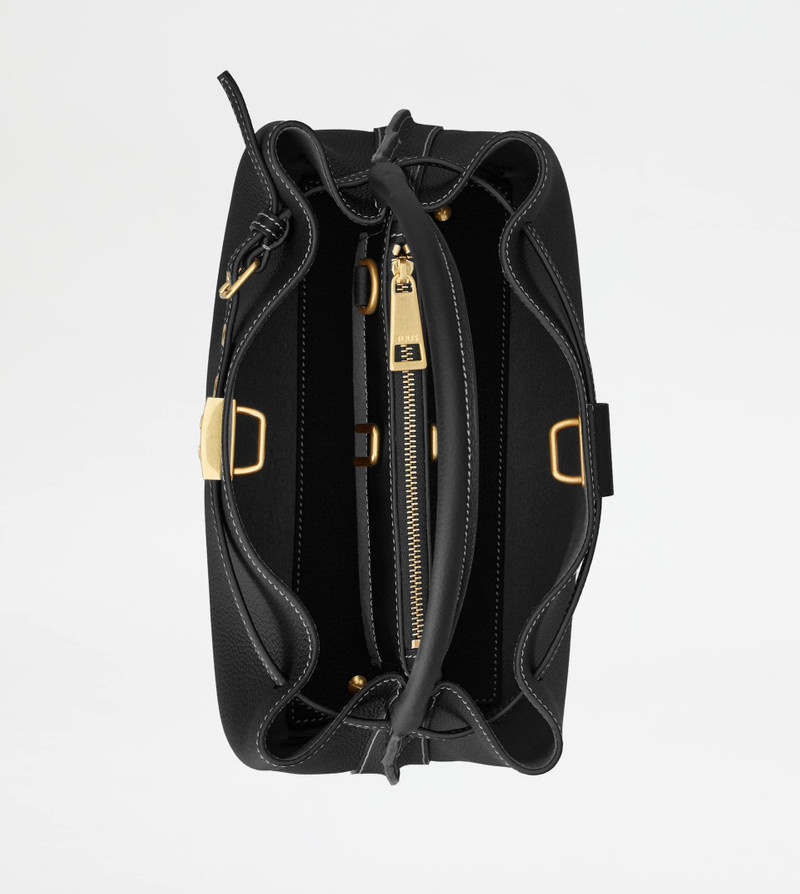 HANDBAG IN LEATHER MINI - BLACK 5