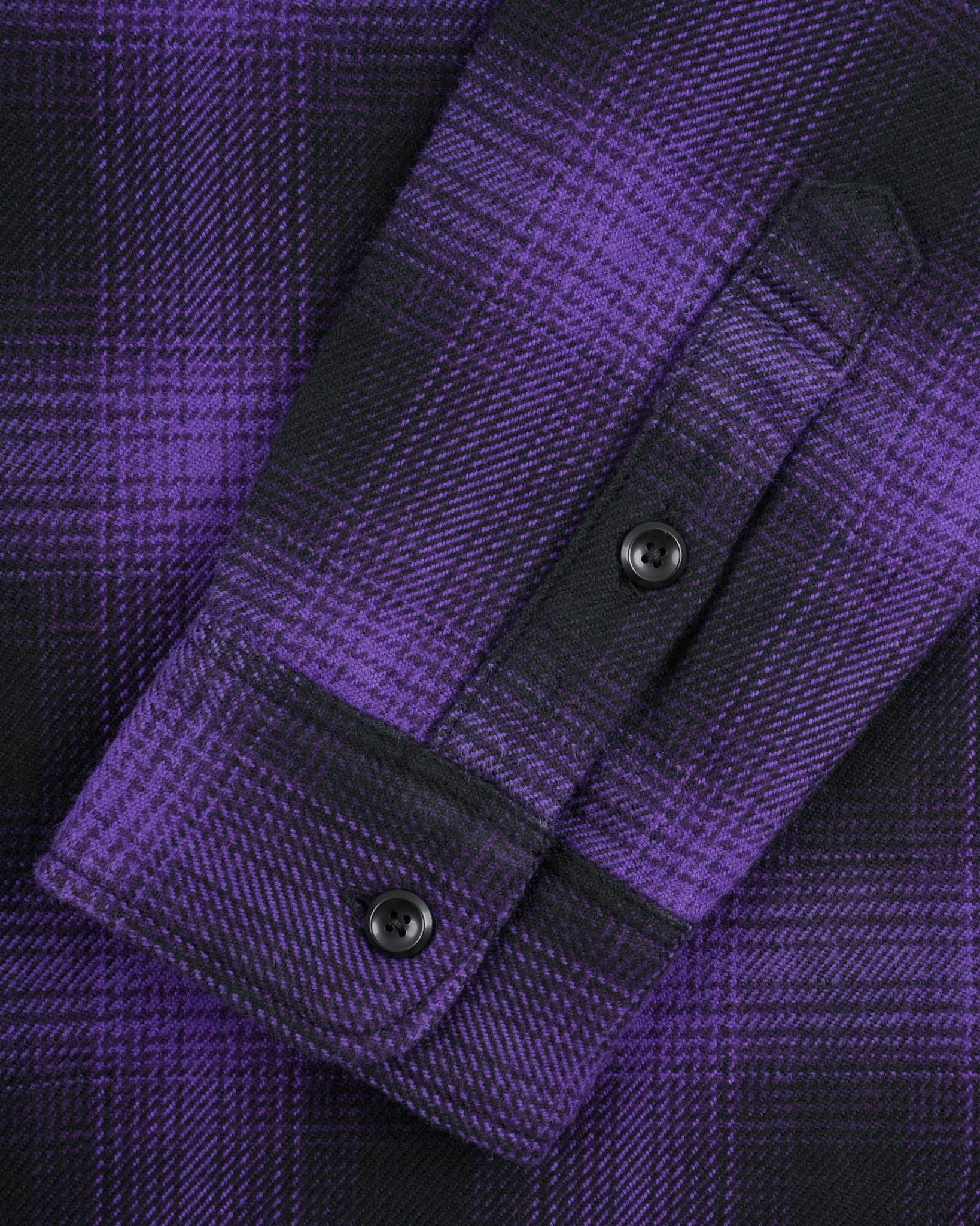 IHSH-265-PUR Ultra Heavy Flannel Ombré Check Work Shirt - Purple/Black - 9