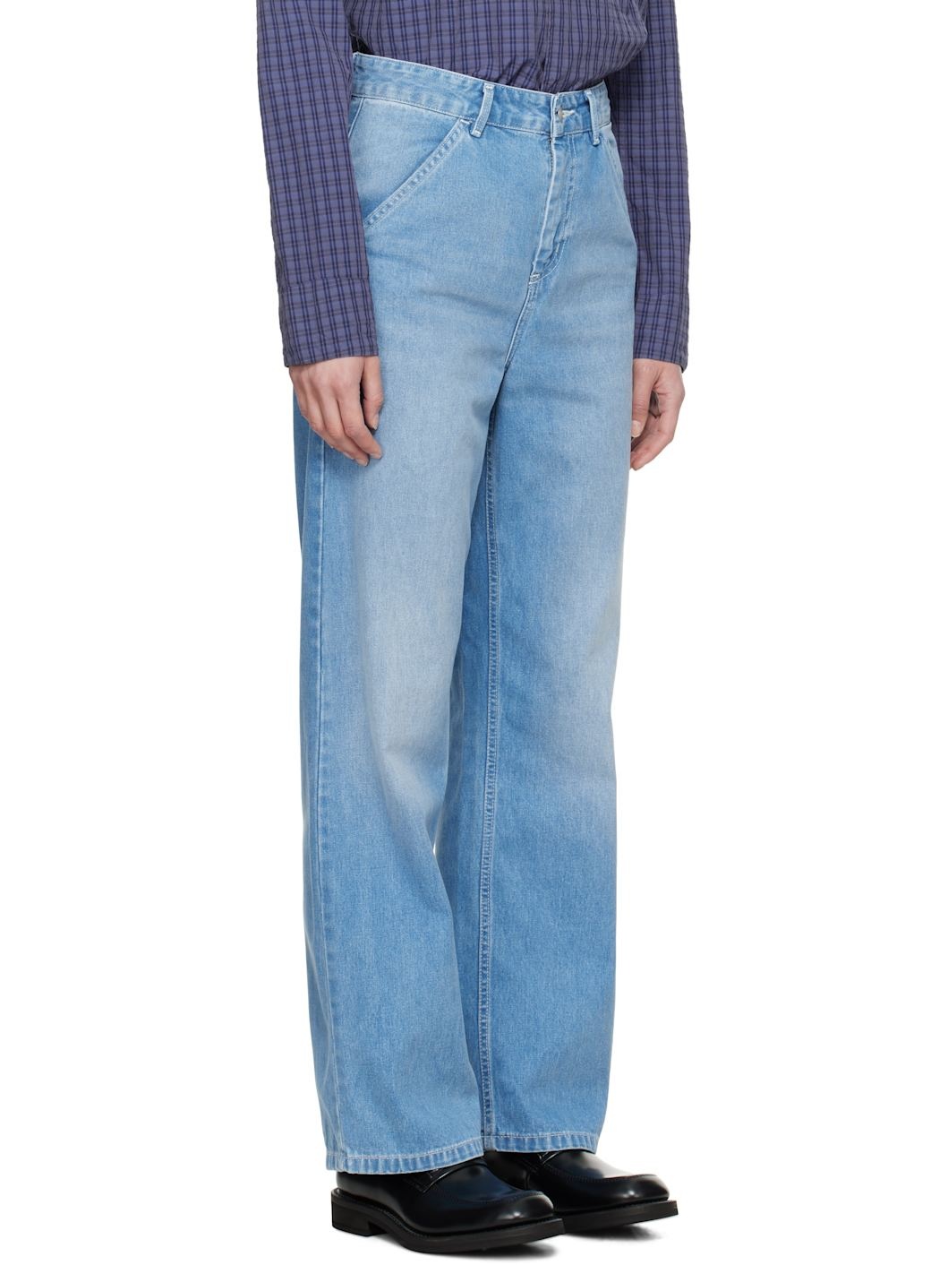 Blue Simple Jeans - 2