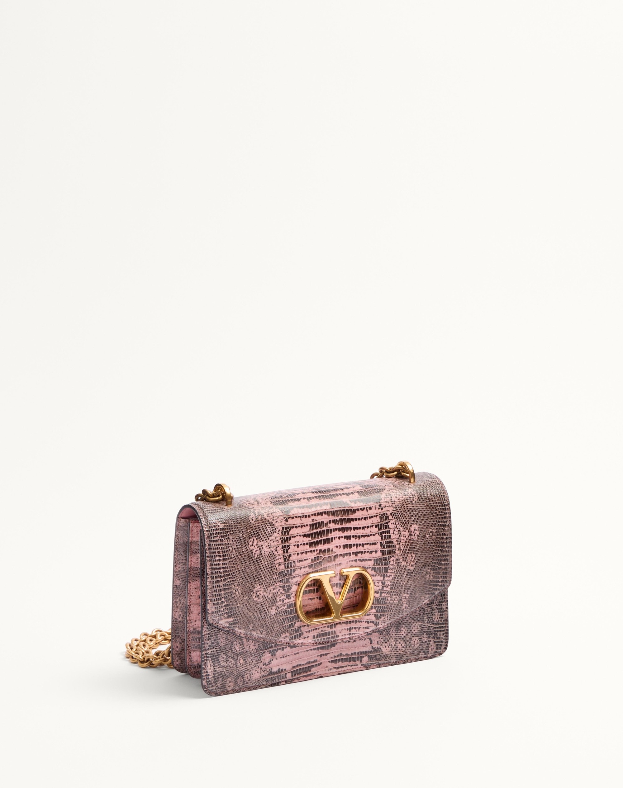 VALENTINO GARAVANI VAIN SHOULDER BAG IN TEJUS - 3