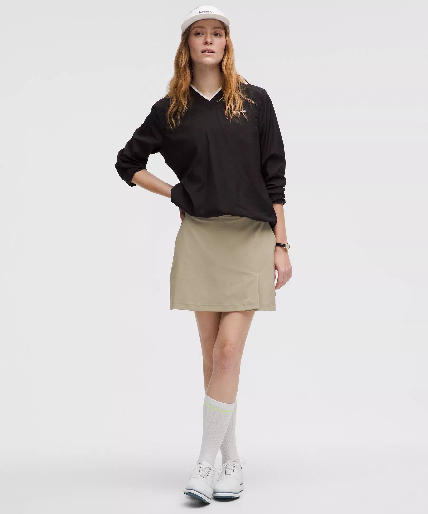 Stretch Twill Front Pleat Golf Skirt - 9