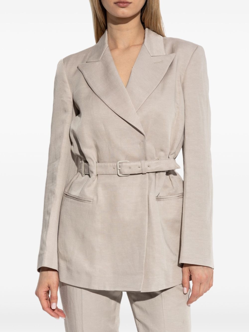 belted jacket - 3
