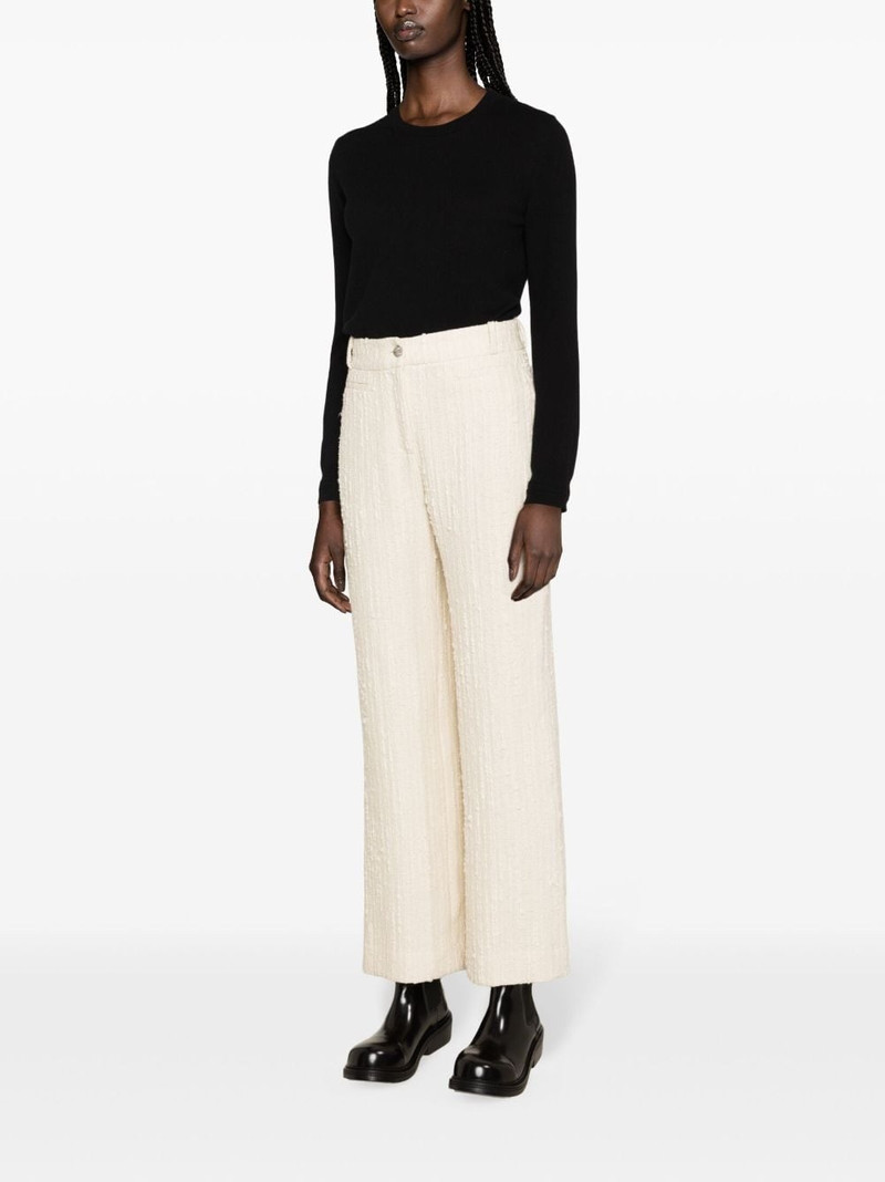 Amour tweed straight-leg trousers 3