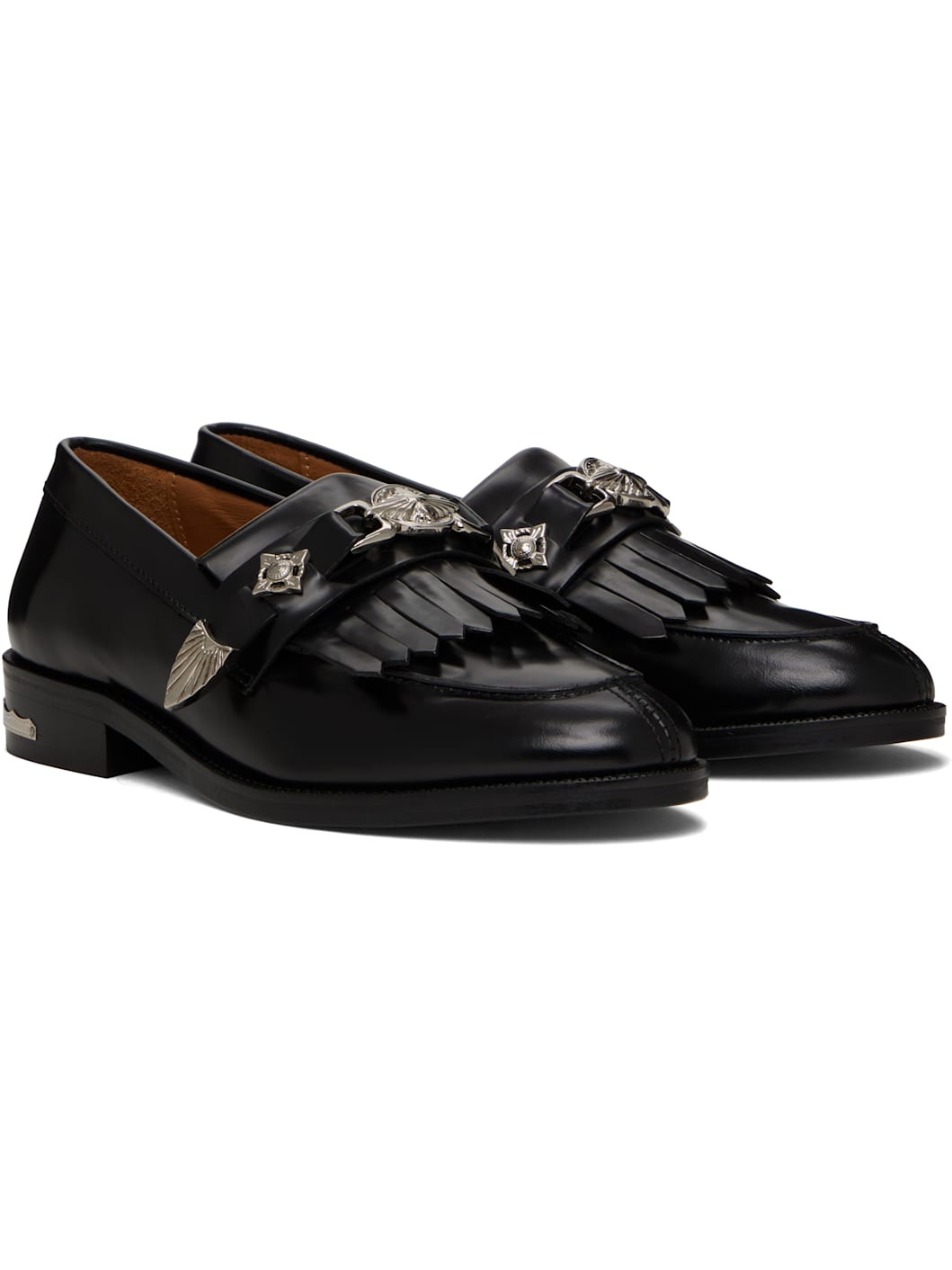 Black Metal Loafers - 4