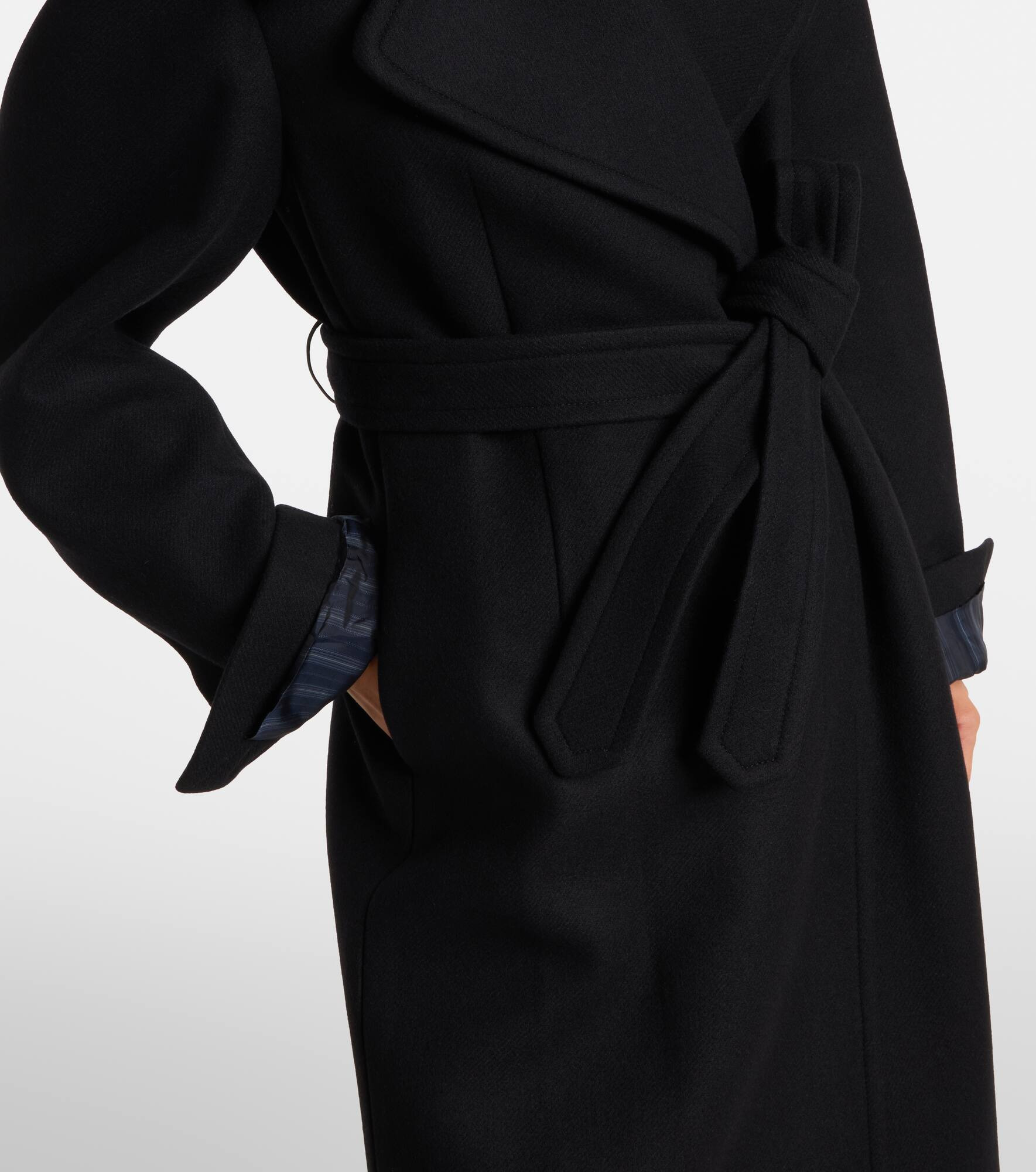 Wool-blend twill coat - 5