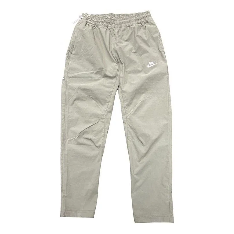 Men's Nike Solid Color Logo Straight-Leg Casual Pants/Trousers Autumn Light Brown DN4447-320 - 1