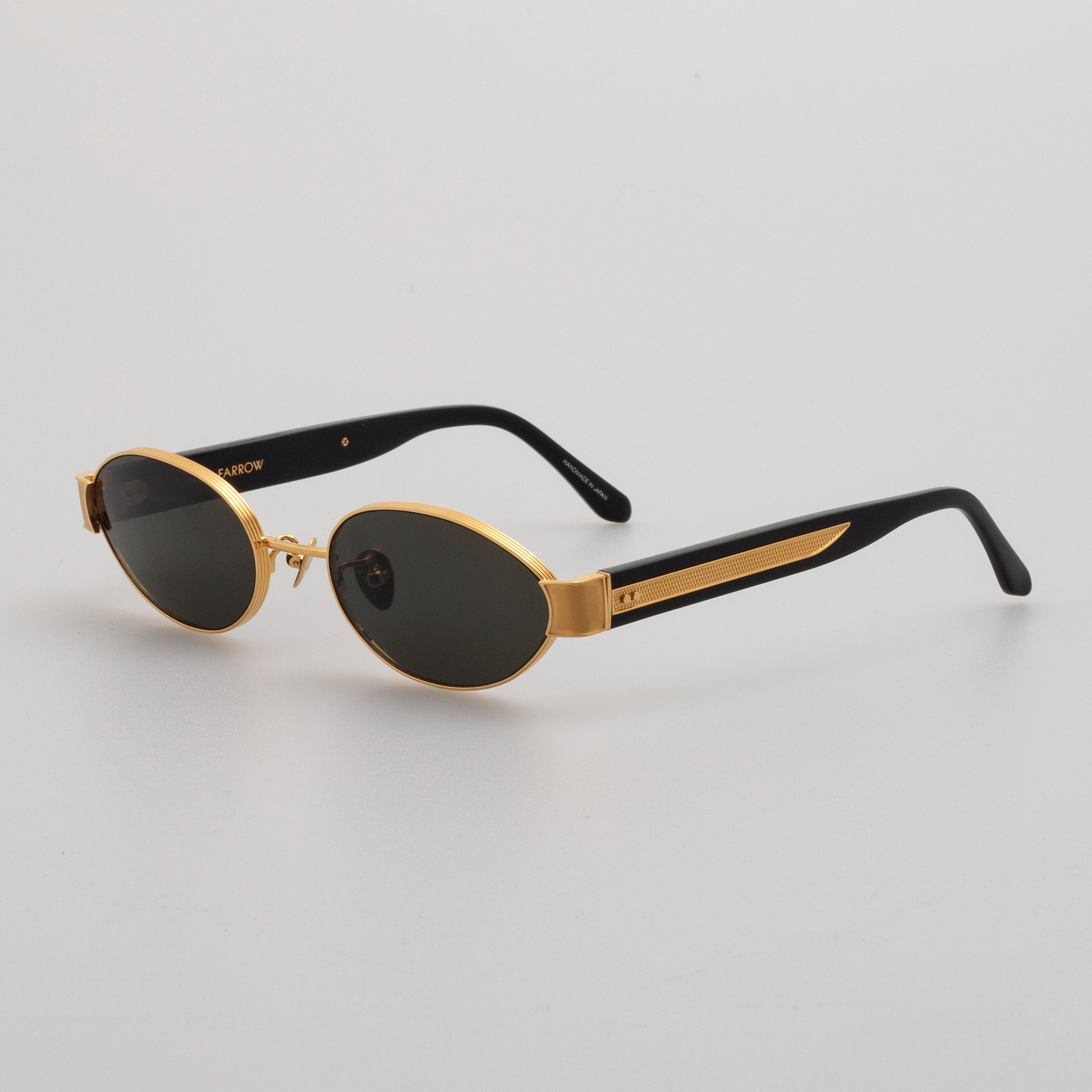 SADIE OVAL SUNGLASSES IN YELLOW GOLD - 2