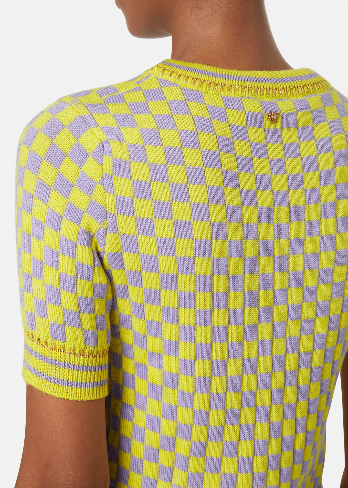 Checker Knit T-Shirt - 5