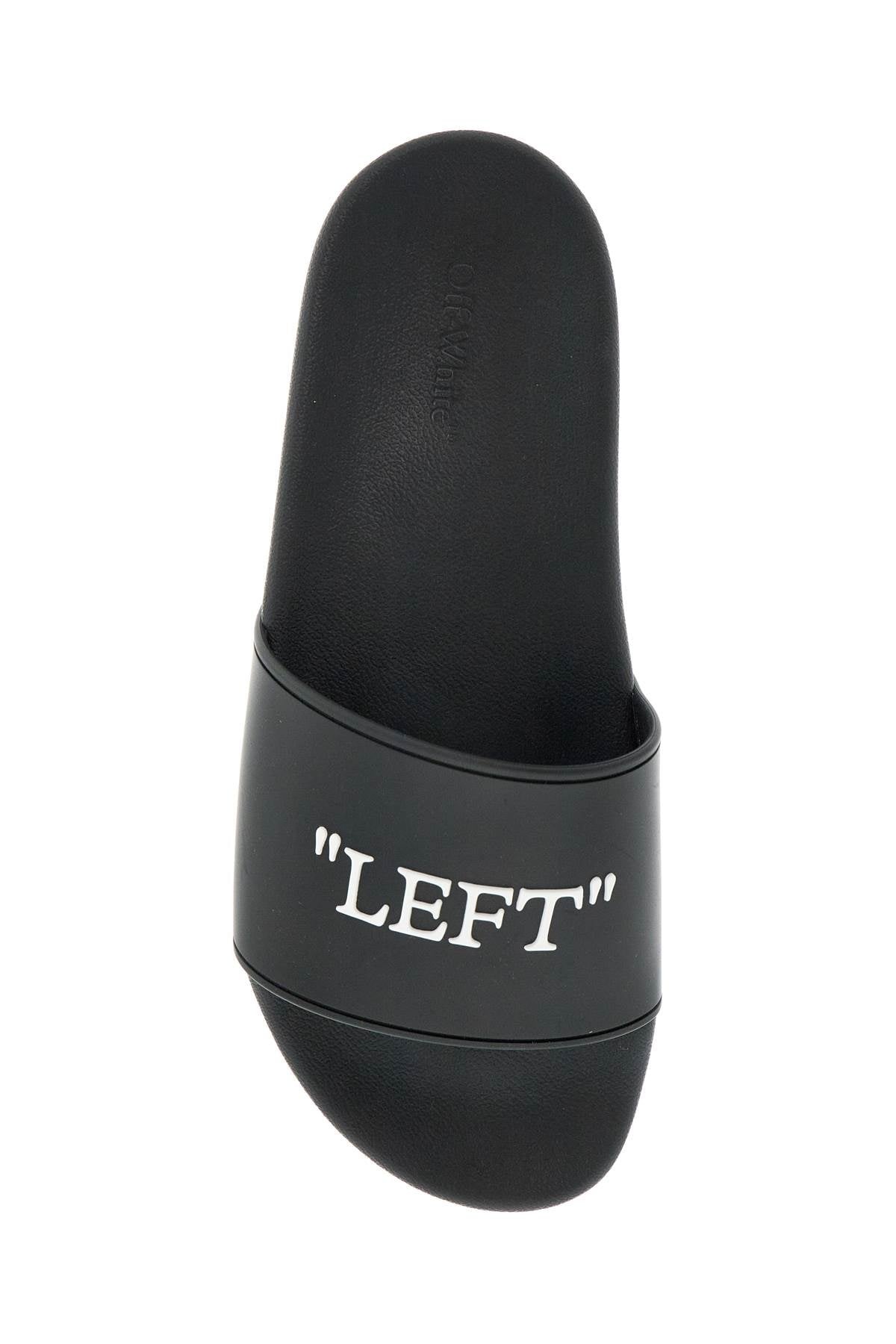 Off-White Rubber Slides For Left And Right Women - 2