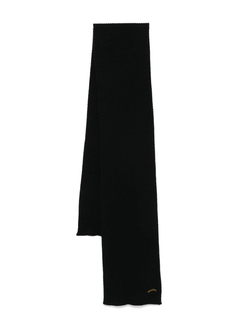 ribbed-knit scarf 1