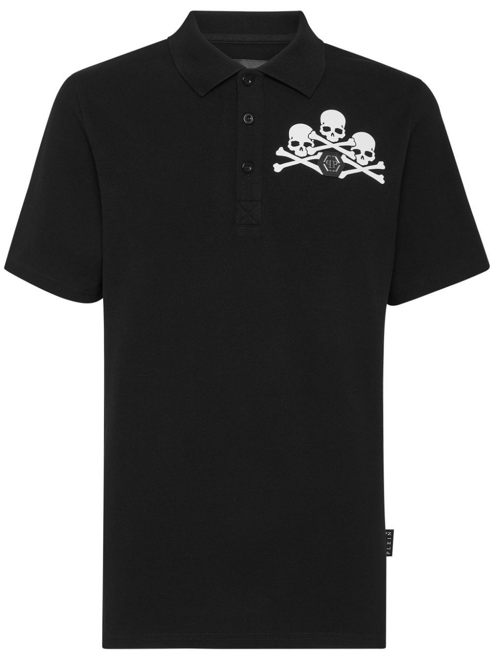 skull logo polo shirt - 1