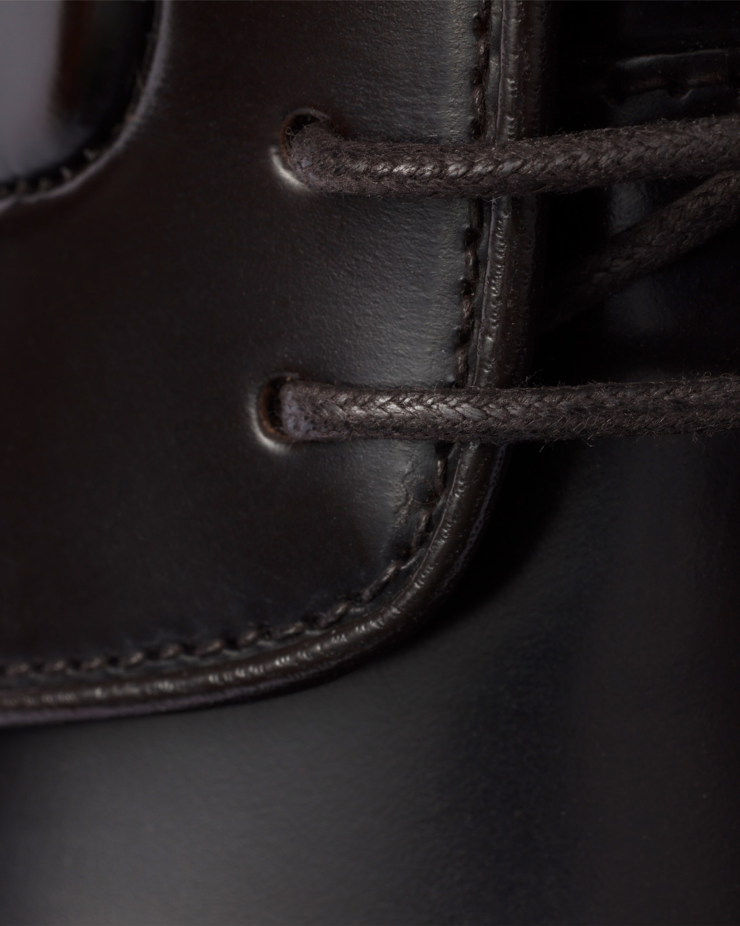 Brushed leather lace-up shoes - 6
