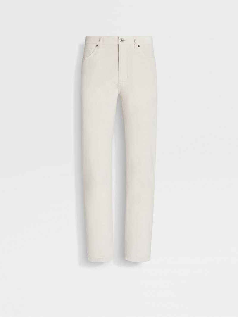 ZEGNA WHITE CASHCO ROCCIA PANTS outlook