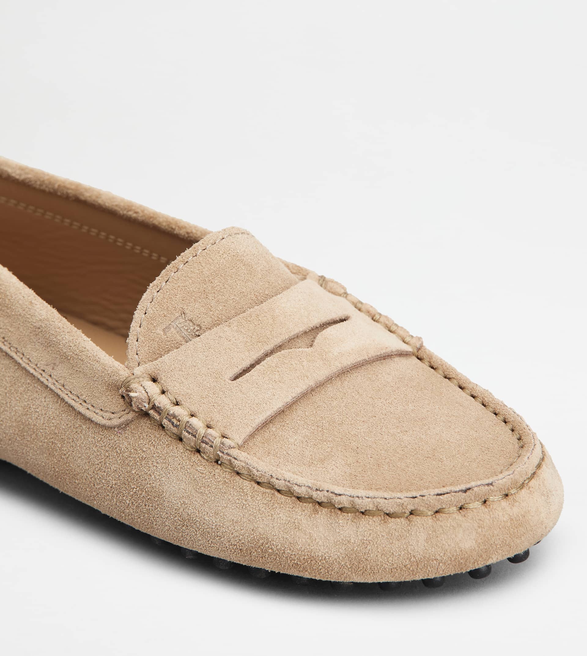 JUNIOR GOMMINO DRIVING SHOES IN SUEDE - BROWN - 6